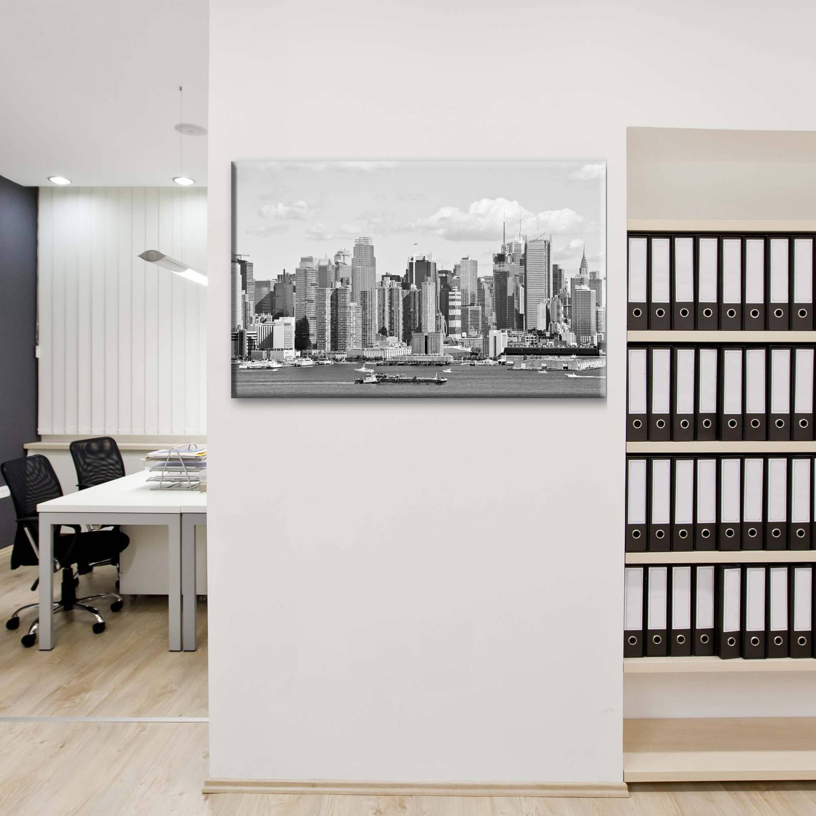 Cuadro Decorativo Canvas NY desde el río Hudson  75x50