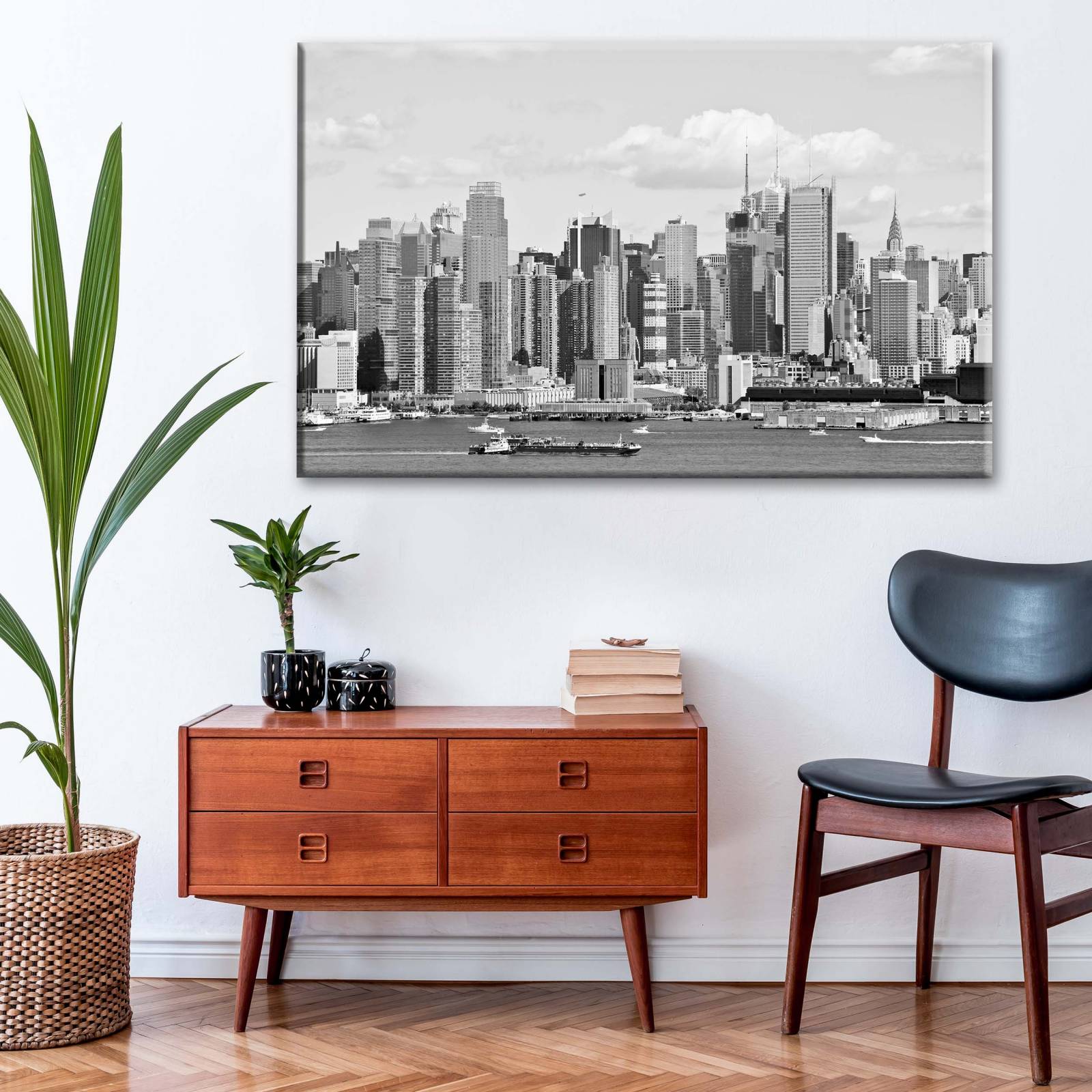 Cuadro Decorativo Canvas NY desde el río Hudson  75x50