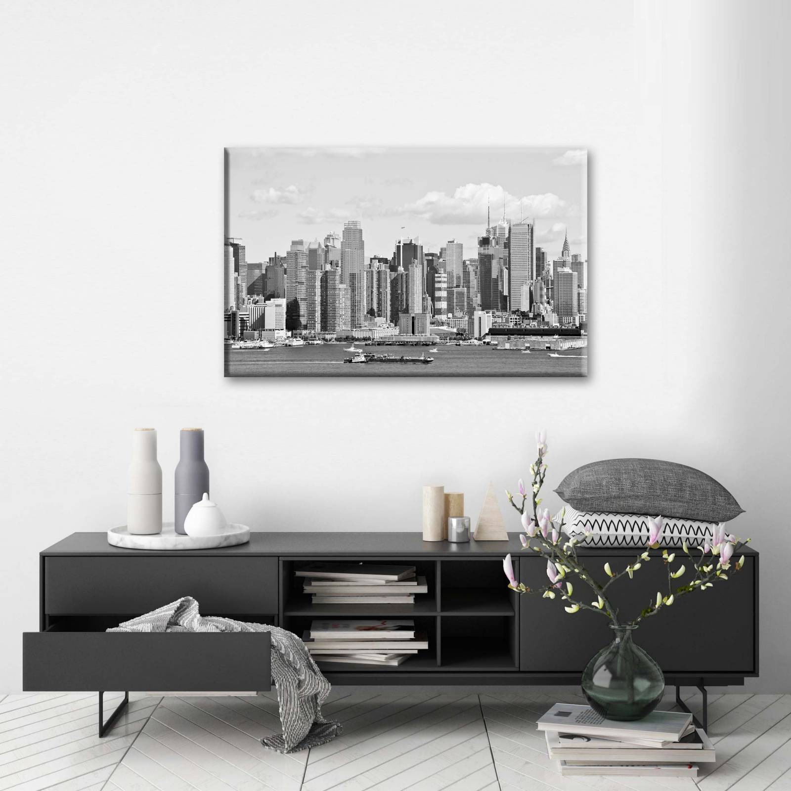 Cuadro Decorativo Canvas NY desde el río Hudson  75x50