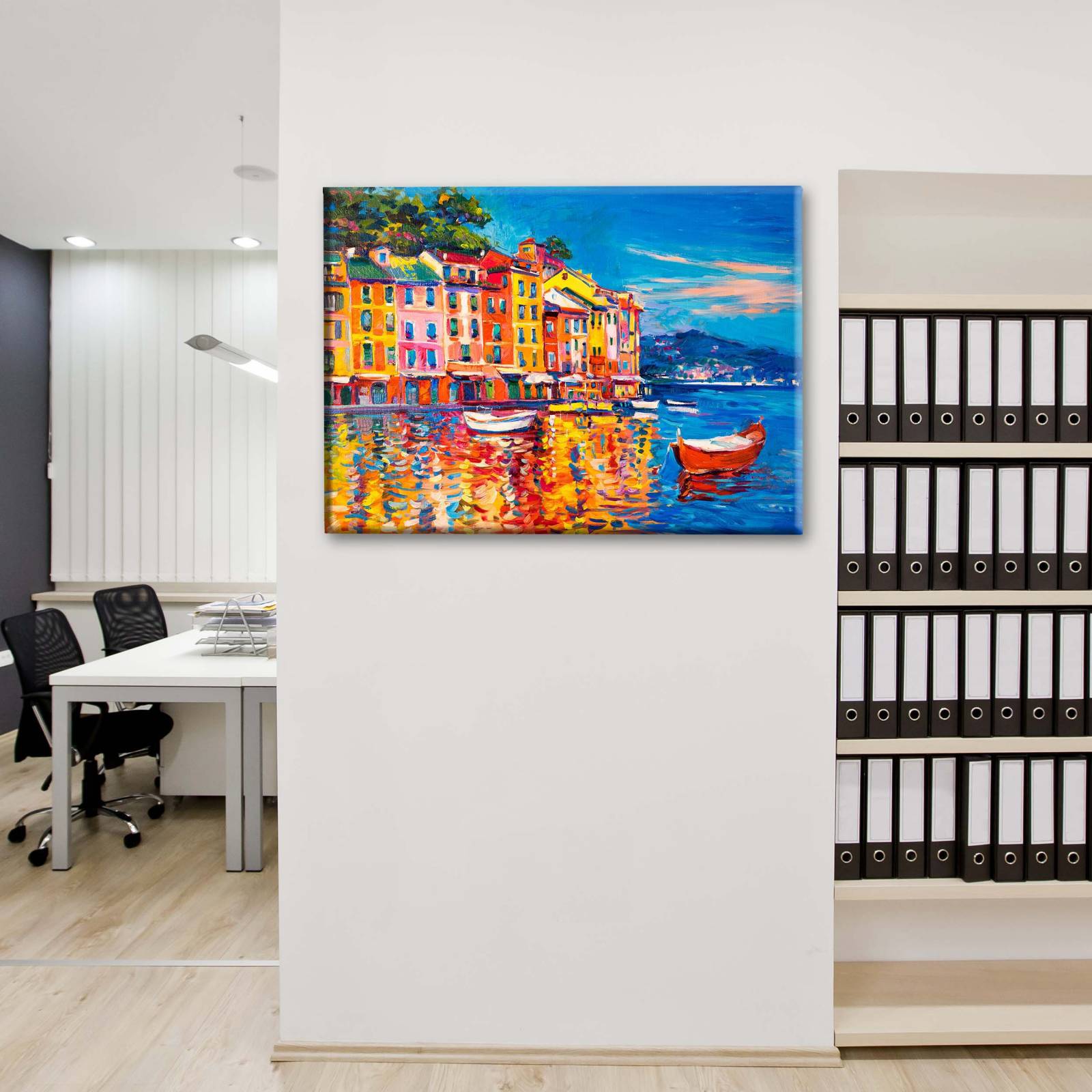 Cuadro Decorativo Canvas óleo Barcos, Nikolov 75x50