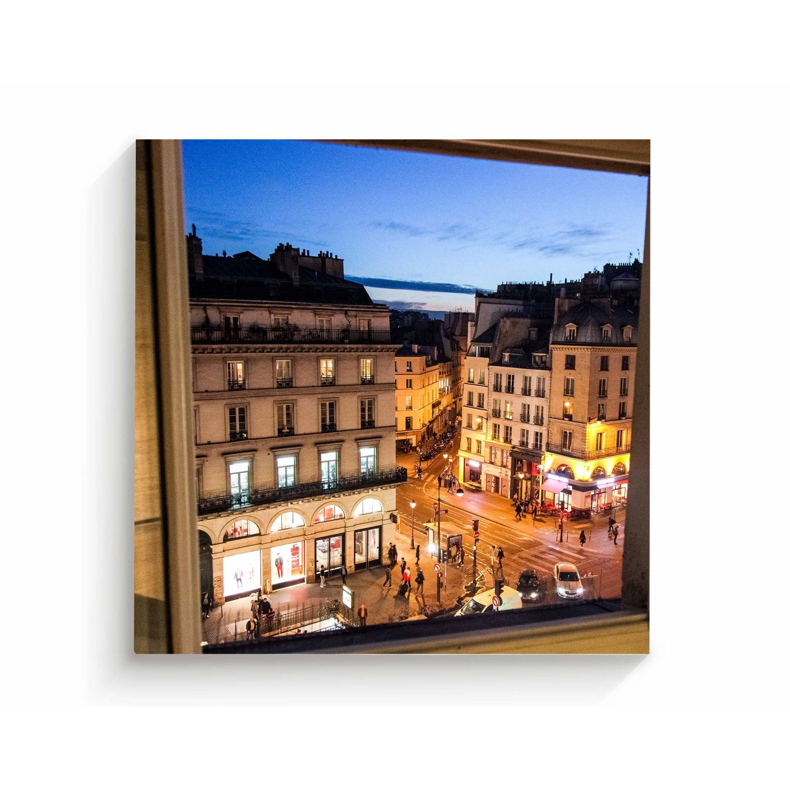 Cuadro Decorativo Canvas Vista Desde Ventana París 130x130