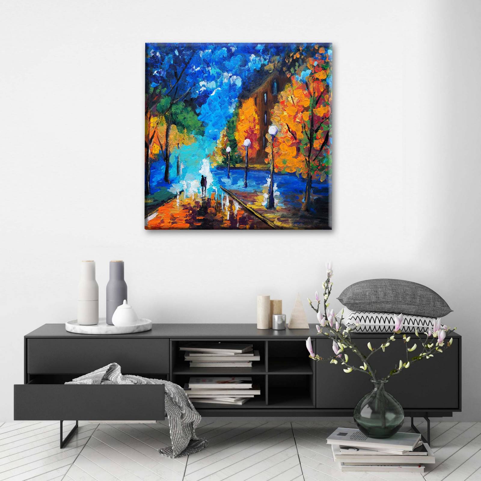 Cuadro Decorativo Canvas Obra de Arte Pintura Oleo 100x100