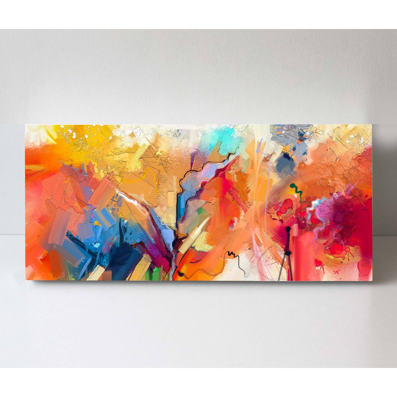 Cuadro Decorativo Canvas Textura moderna al Oleo 160x80