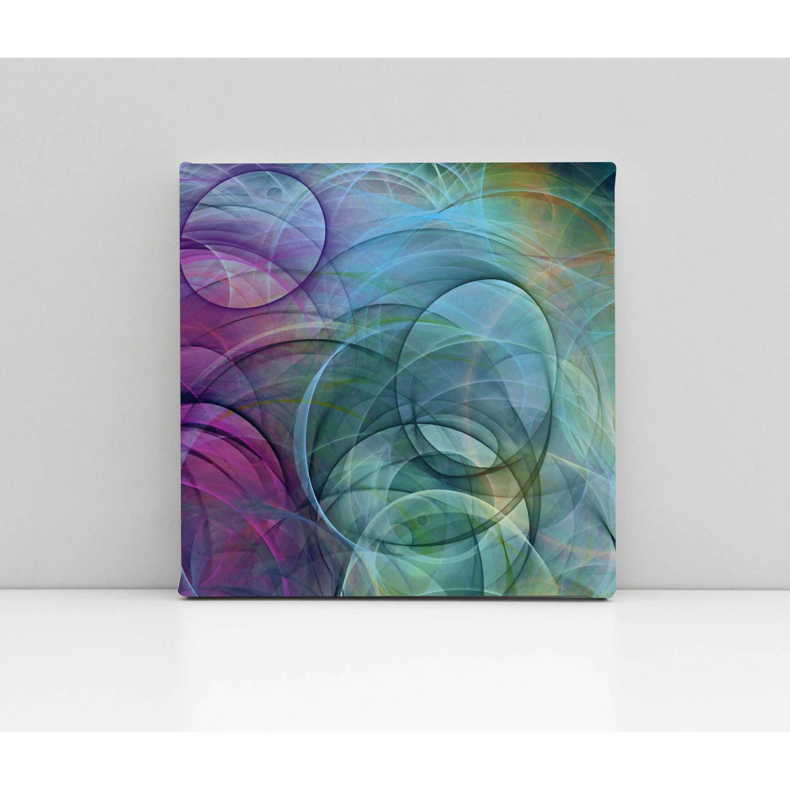 Cuadro Decorativo Canvas Espirales psicodélicos 130x130