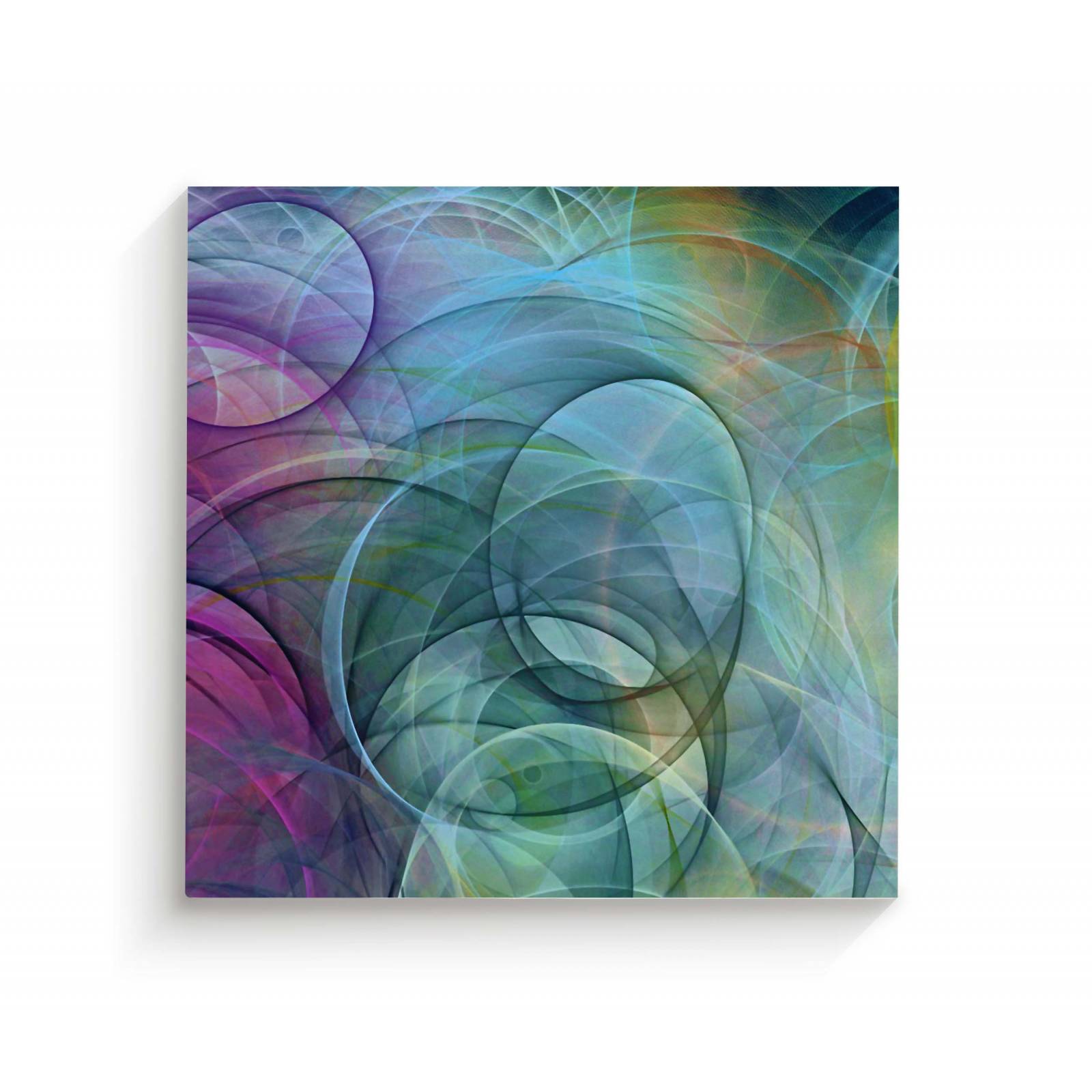 Cuadro Decorativo Canvas Espirales psicodélicos 30x30