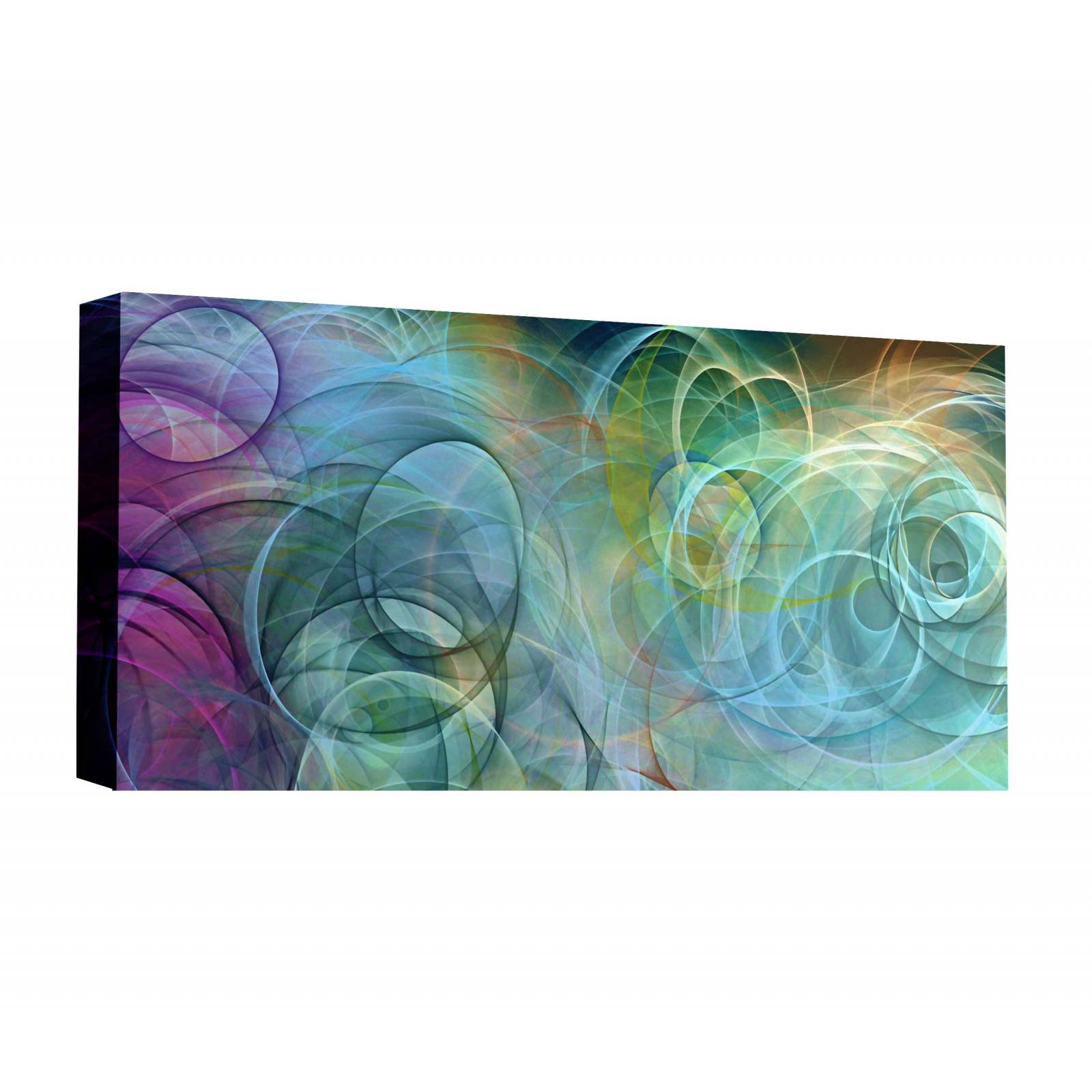 Cuadro Decorativo Canvas Espirales psicodélicos 160x80