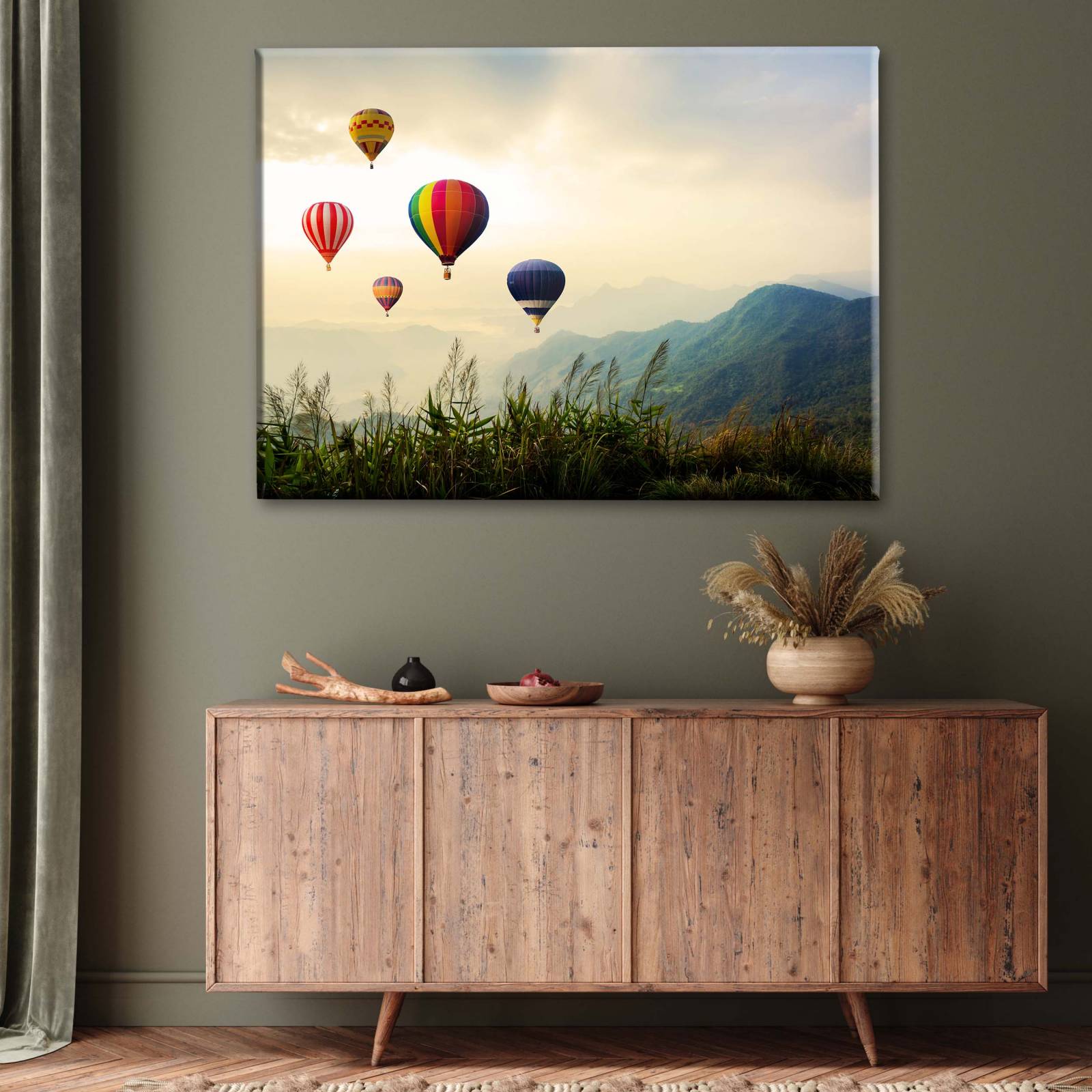 Cuadro Decorativo Canvas Globos aerostáticos 75x50