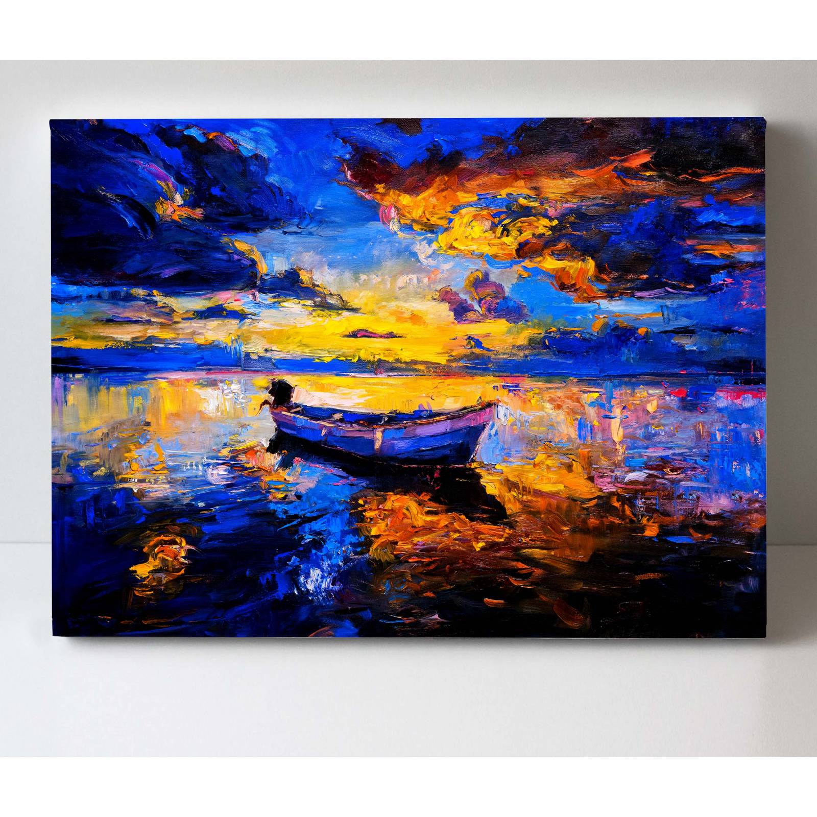 Cuadro Decorativo Canvas Cielo al atardecer óleo 105x70
