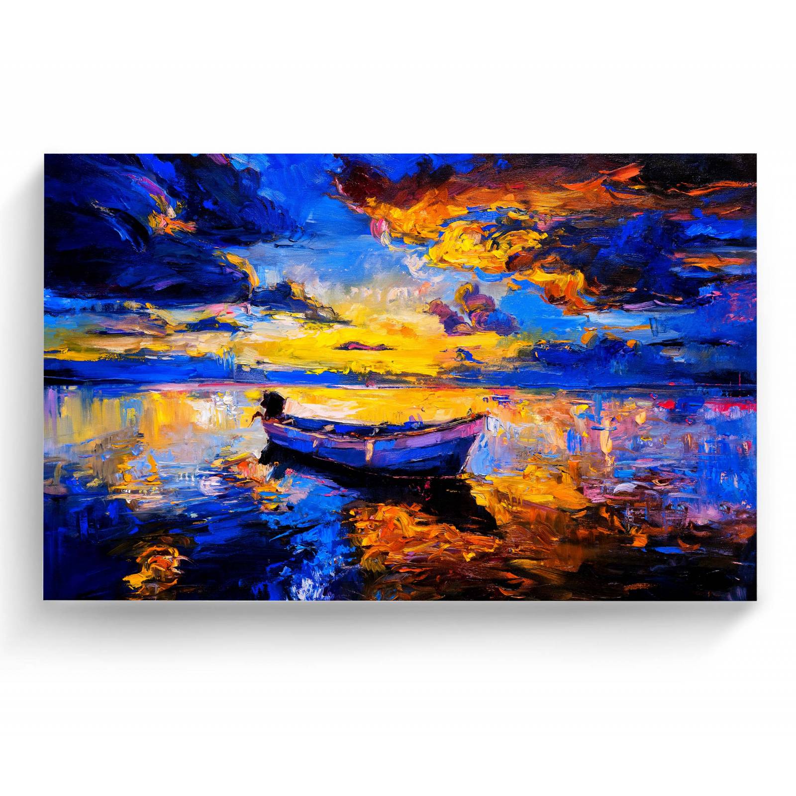 Cuadro Decorativo Canvas Cielo al atardecer óleo 75x50