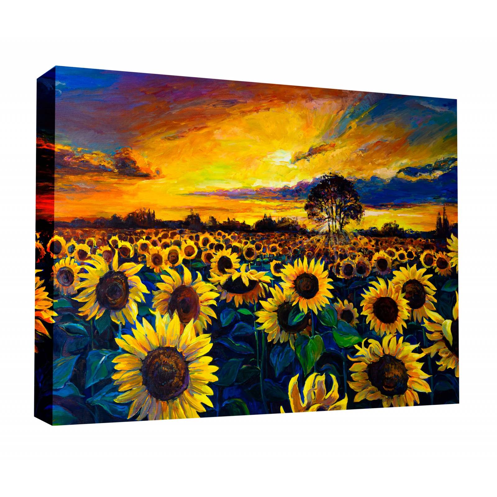 Cuadro Decorativo Canvas Campo de Girasoles 105x70