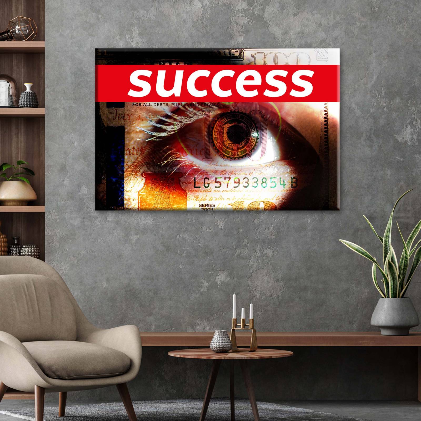 Cuadro Decorativo Canvas Éxito 30x30