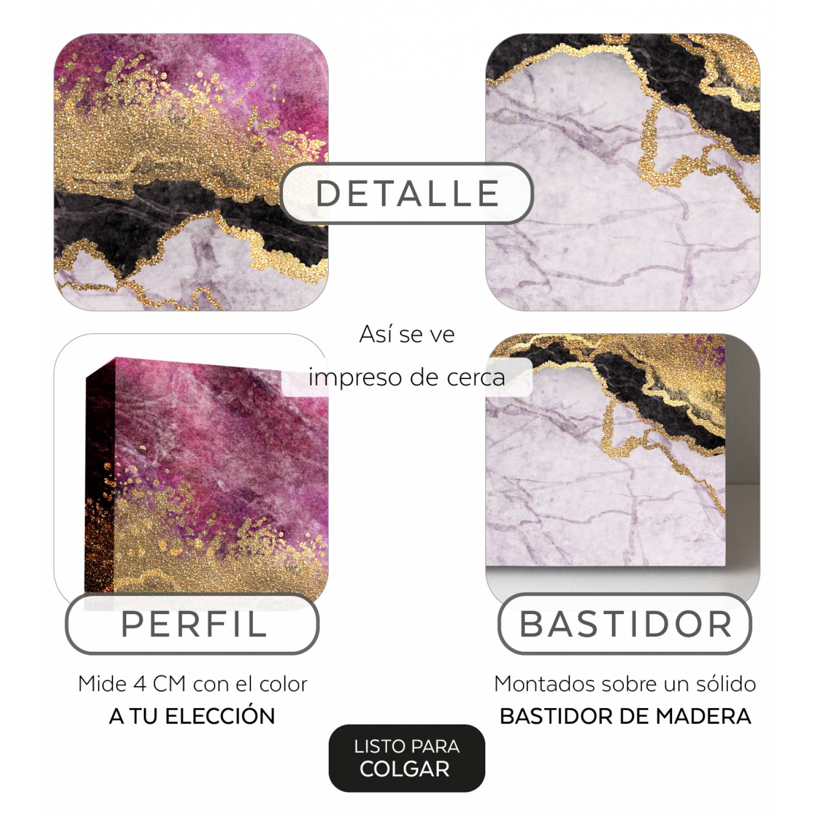 Cuadro Decorativo Canvas Pantera Rosa 120x60