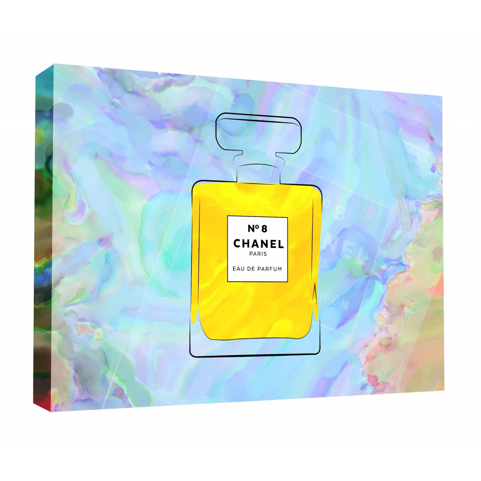 Cuadro Decorativo Canvas Perfume Chanel Nº 8 180x120
