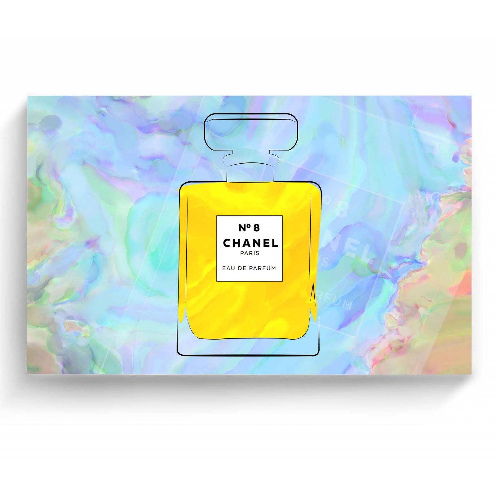Cuadro Decorativo Canvas Perfume Chanel Nº 8 180x120