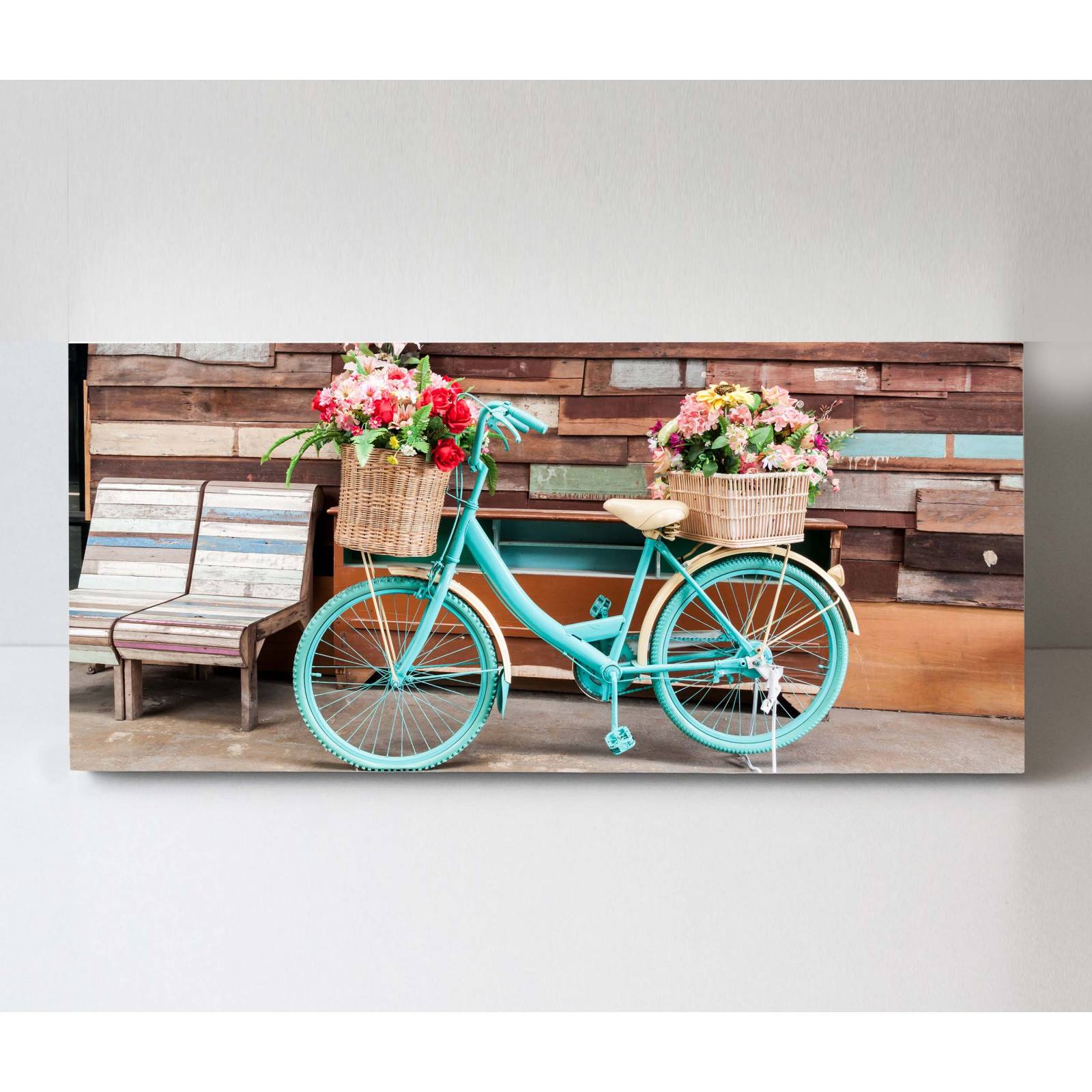 Cuadro Decorativo Canvas Bicicleta antigua  180x90