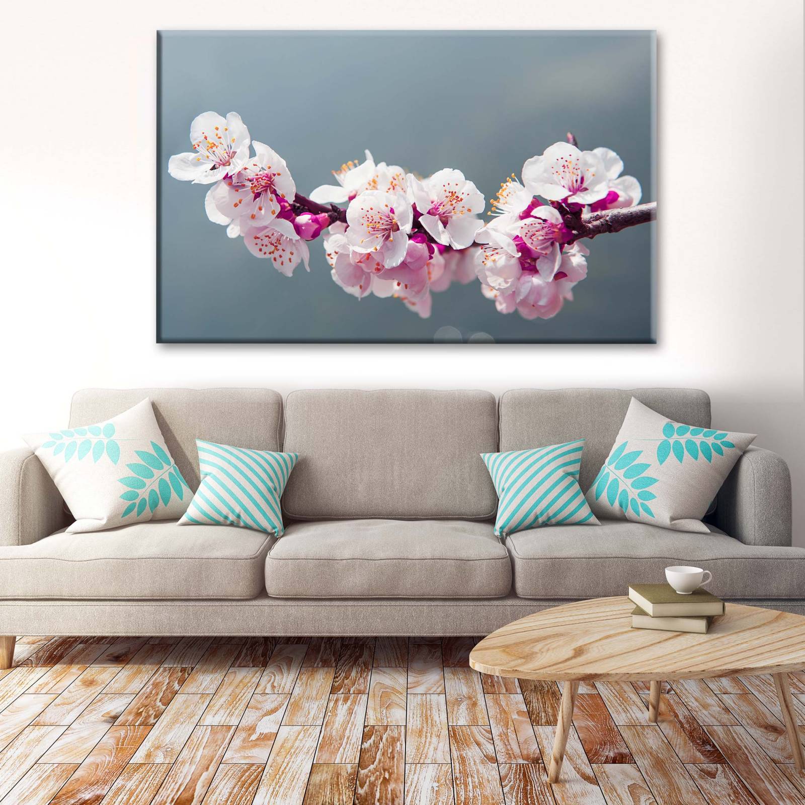 Cuadro Decorativo Floral Canvas Flor de Cerezo Japón Impresión HD
