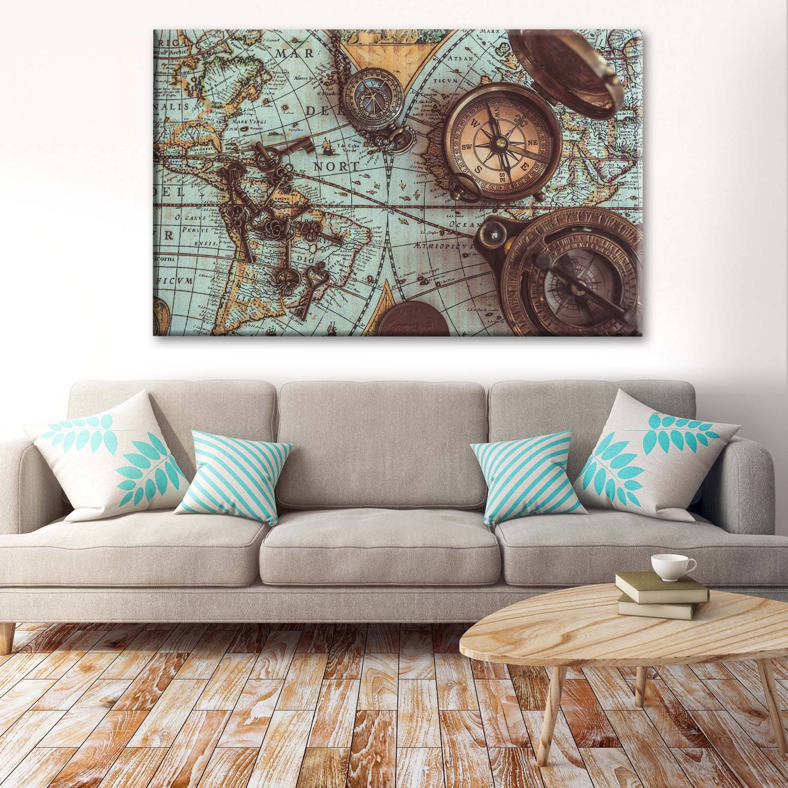 Cuadro Decorativo Canvas Articulos de Navegación  75x50