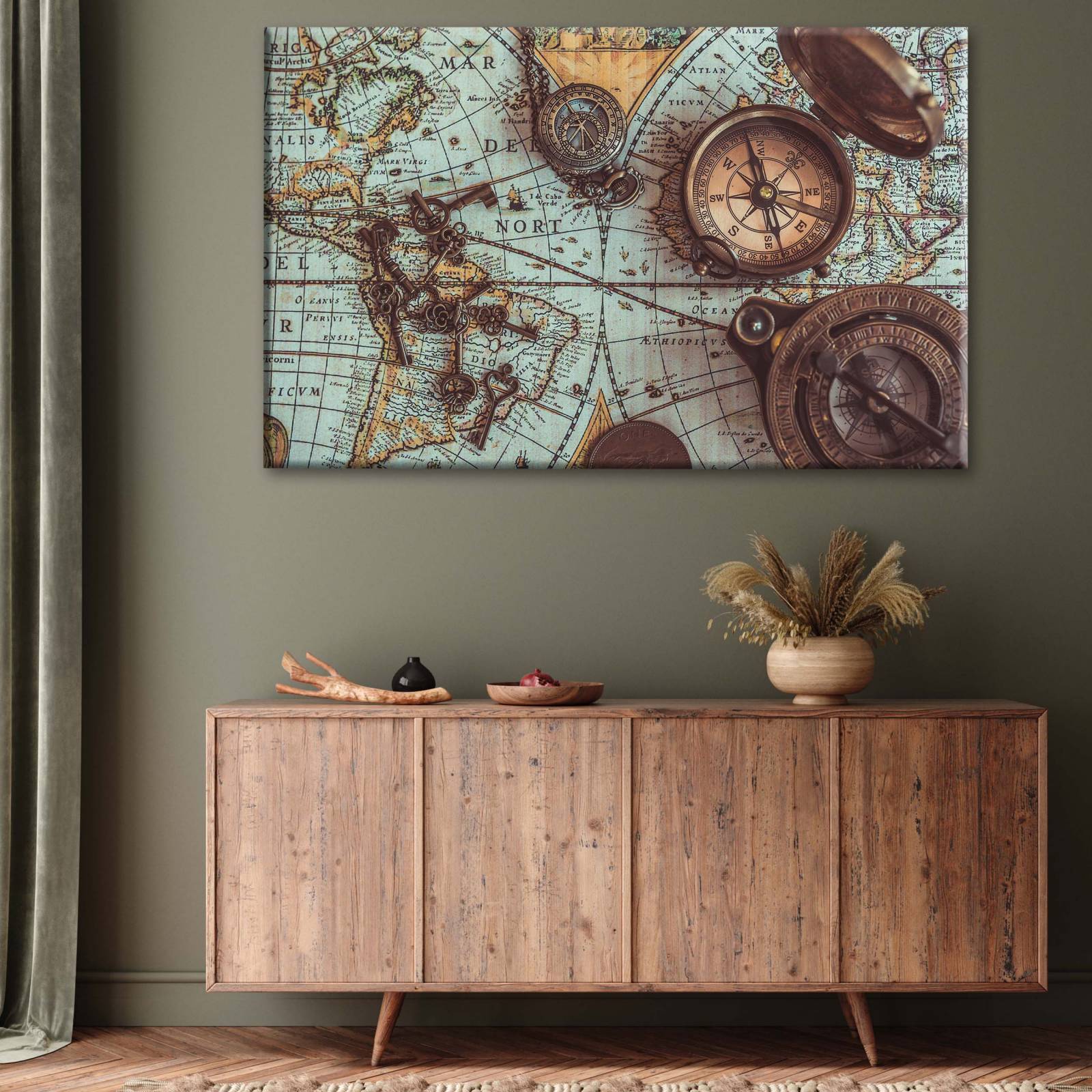 Cuadro Decorativo Canvas Articulos de Navegación  75x50