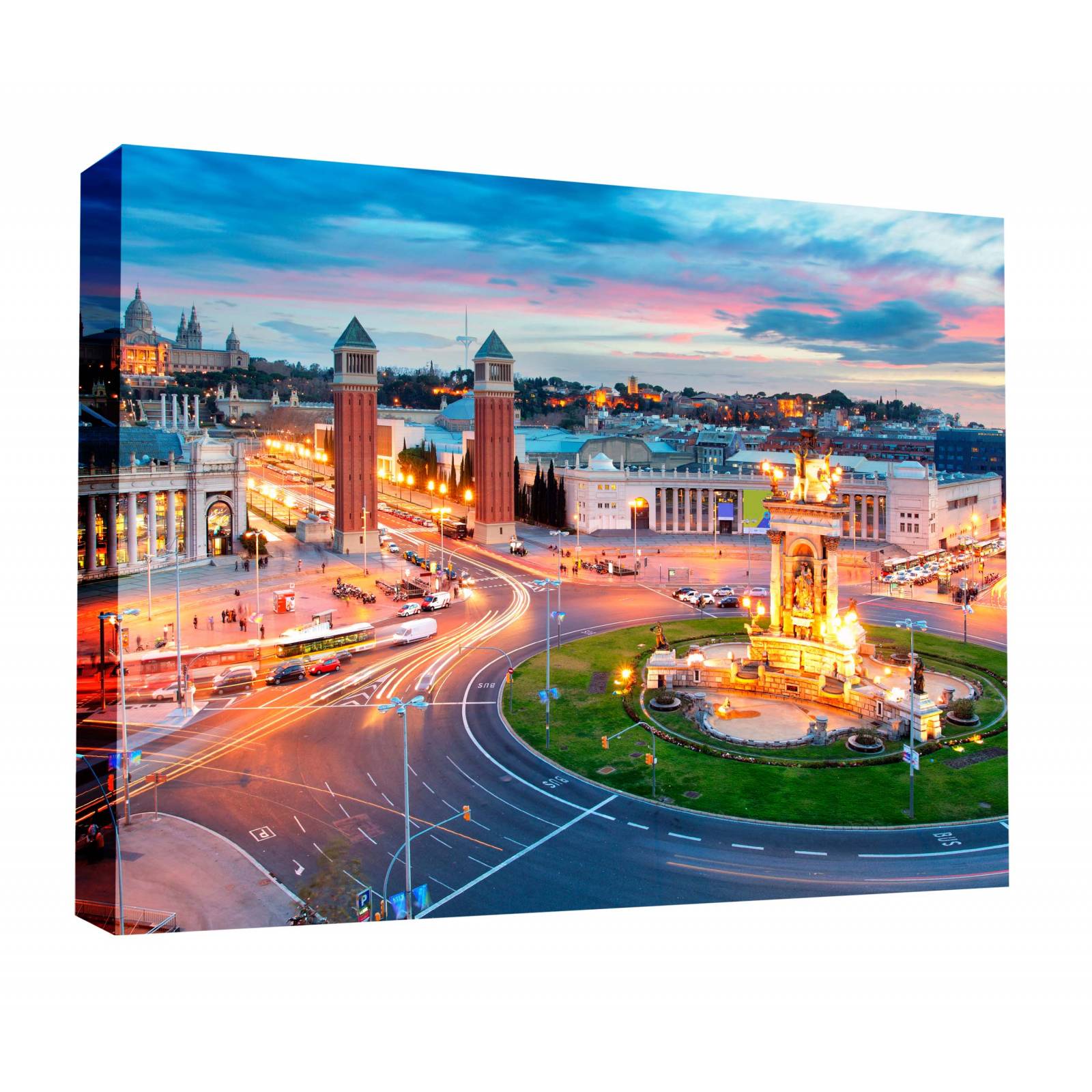Cuadro Decorativo Plaza Barcelona España 45x30