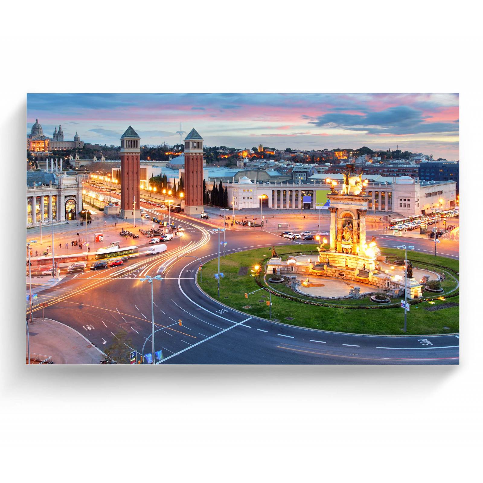 Cuadro Decorativo Plaza Barcelona España 45x30