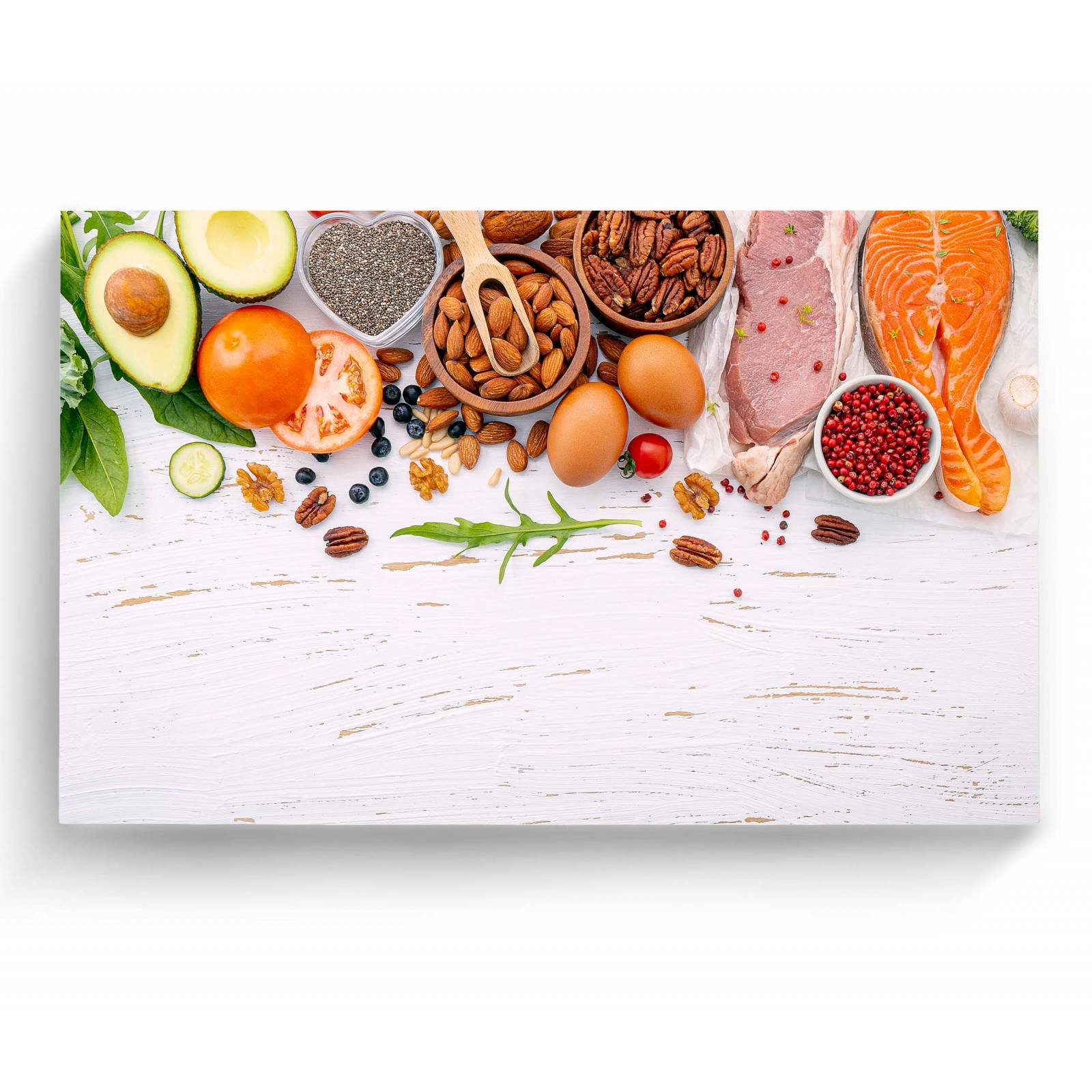 Cuadro Decorativo Canvas Alimentos saludables 135x90