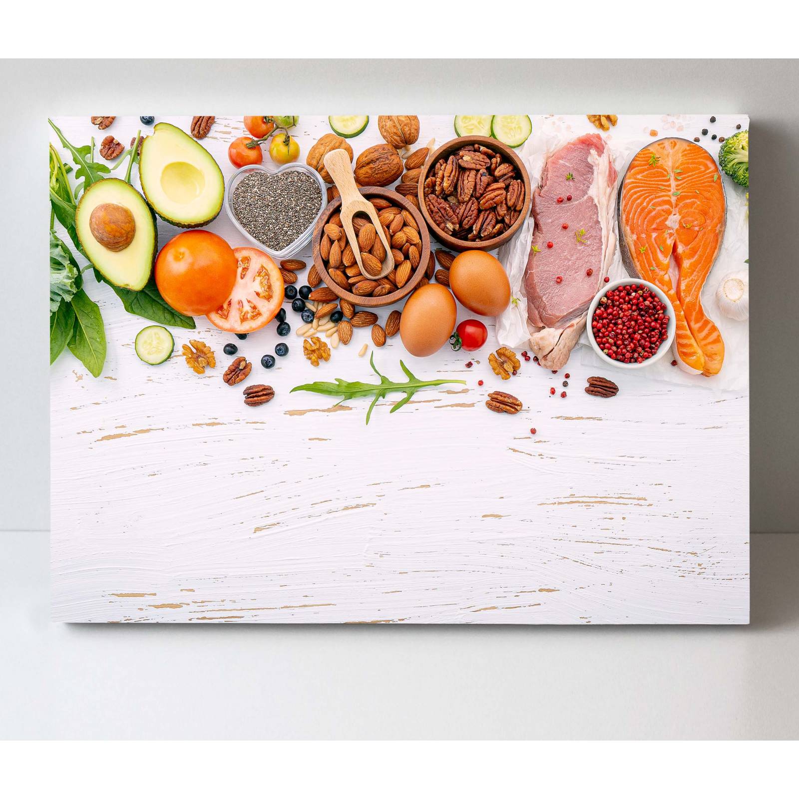 Cuadro Decorativo Canvas Alimentos saludables 135x90