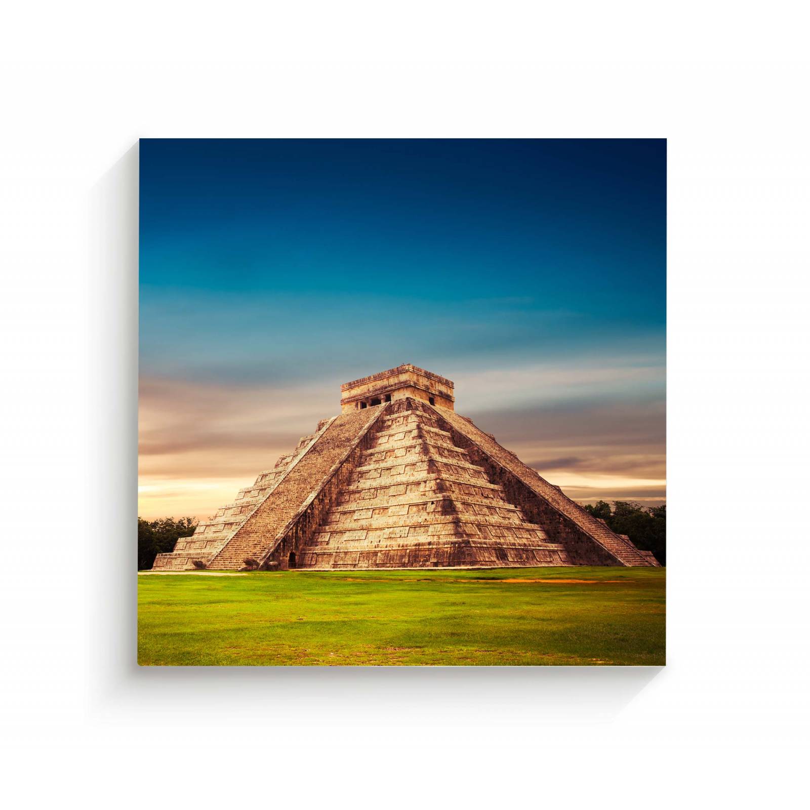Cuadro Decorativo Canvas Piramide, Chichen Itza 70x70