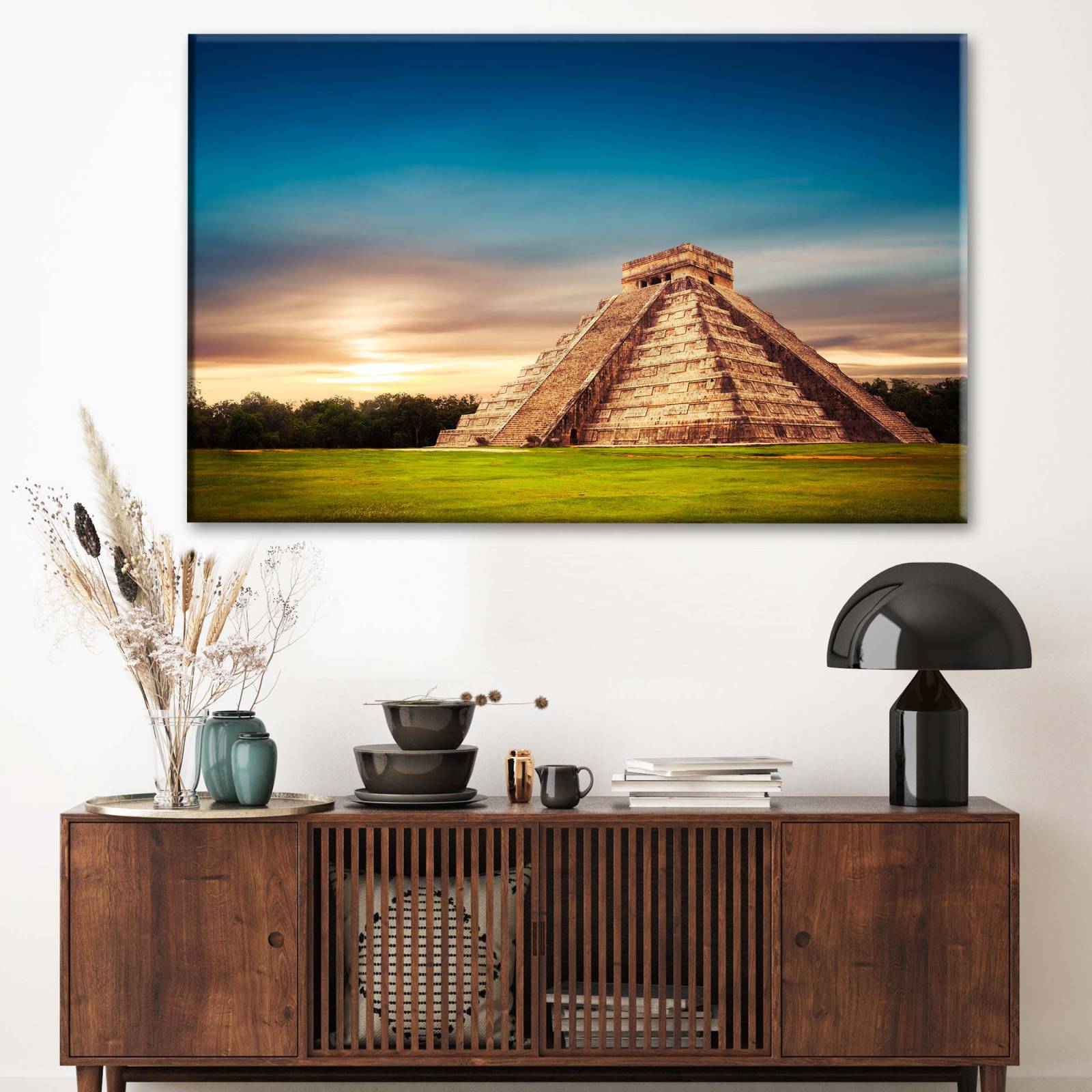 Cuadro Decorativo Canvas Piramide, Chichen Itza 75x50
