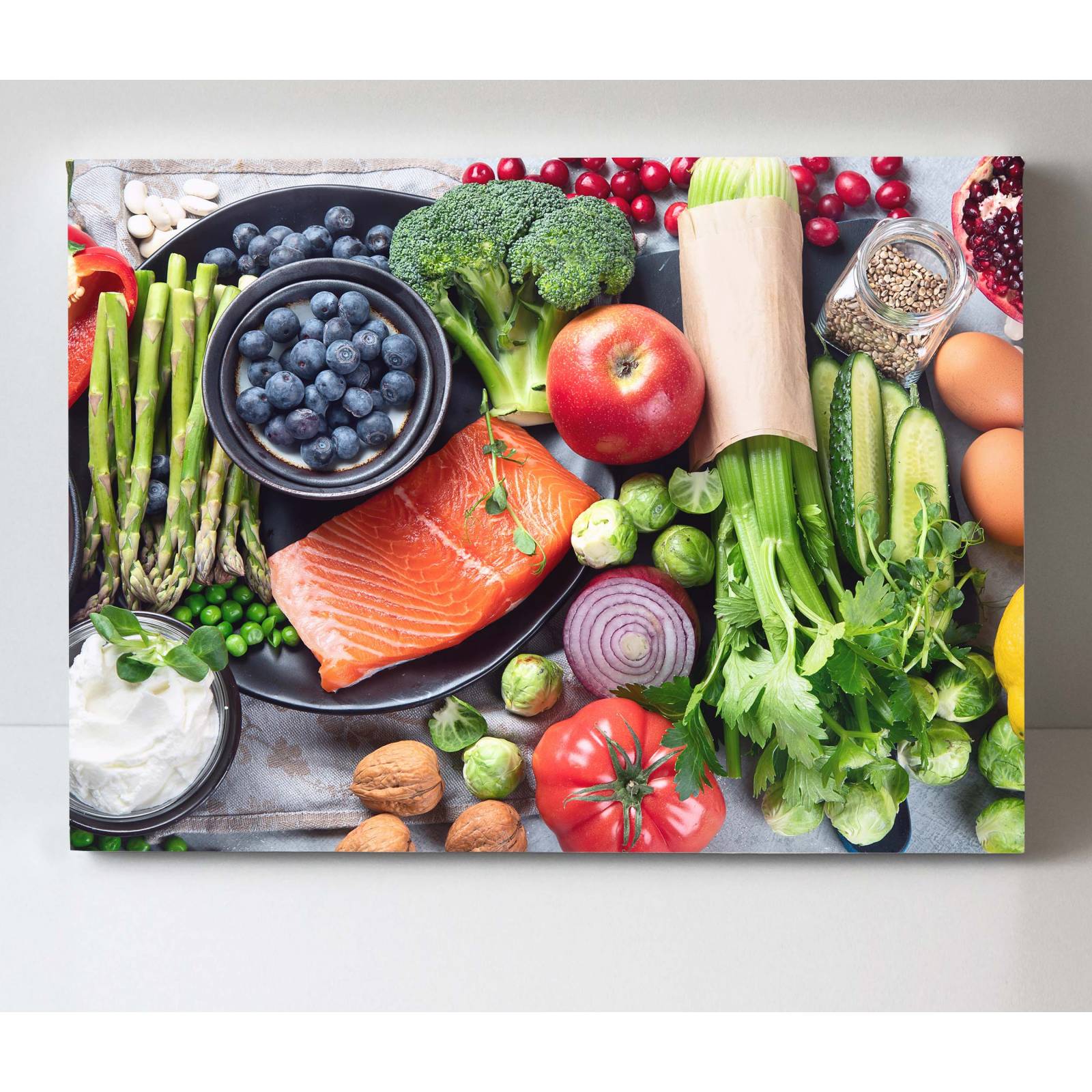 Cuadro Decorativo Canvas Comida saludable, dieta  75x50