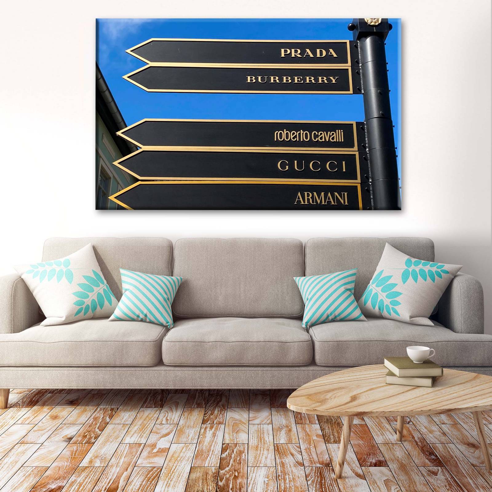 Cuadro Decorativo Canvas Marcas de lujo 105x70