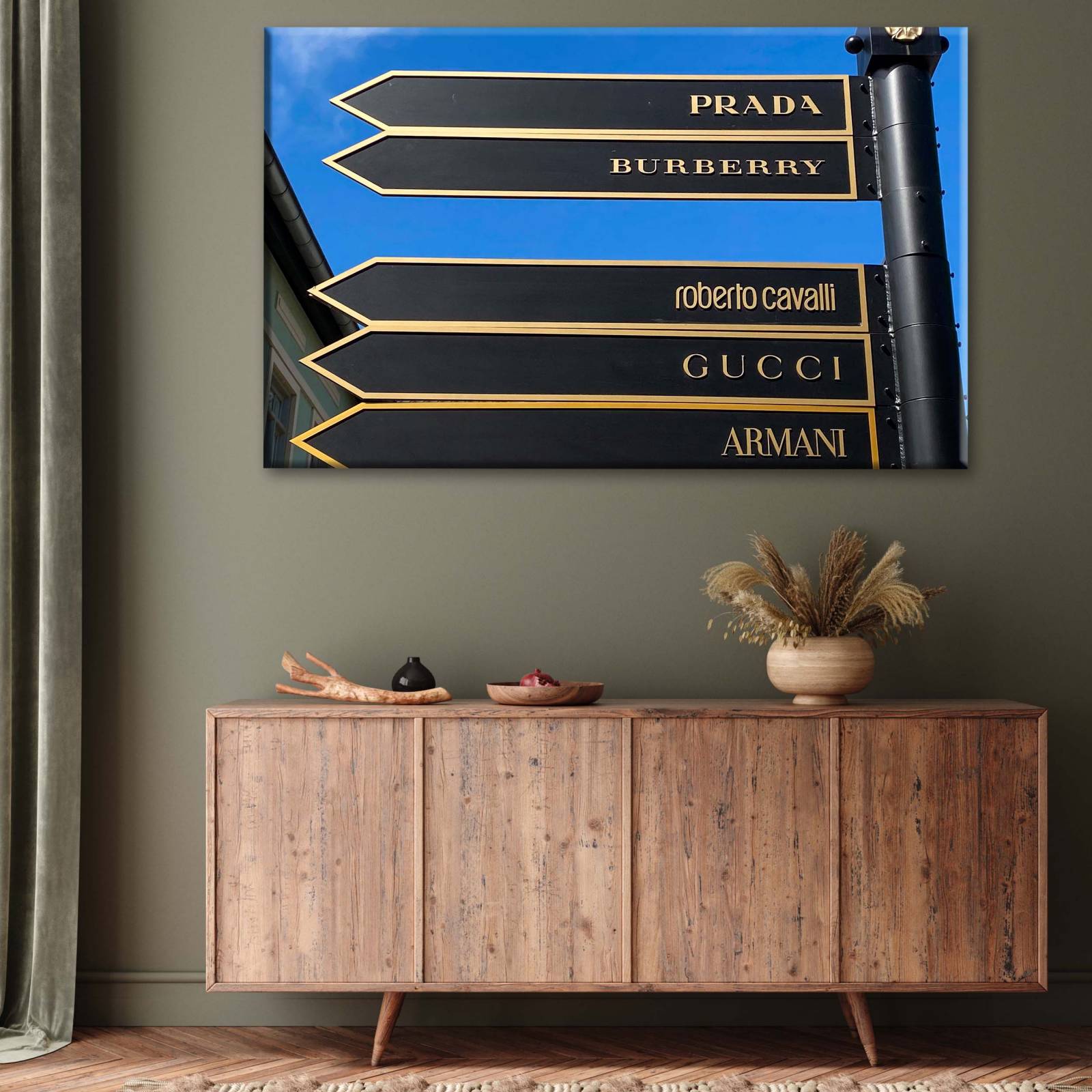 Cuadro Decorativo Canvas Marcas de lujo 105x70