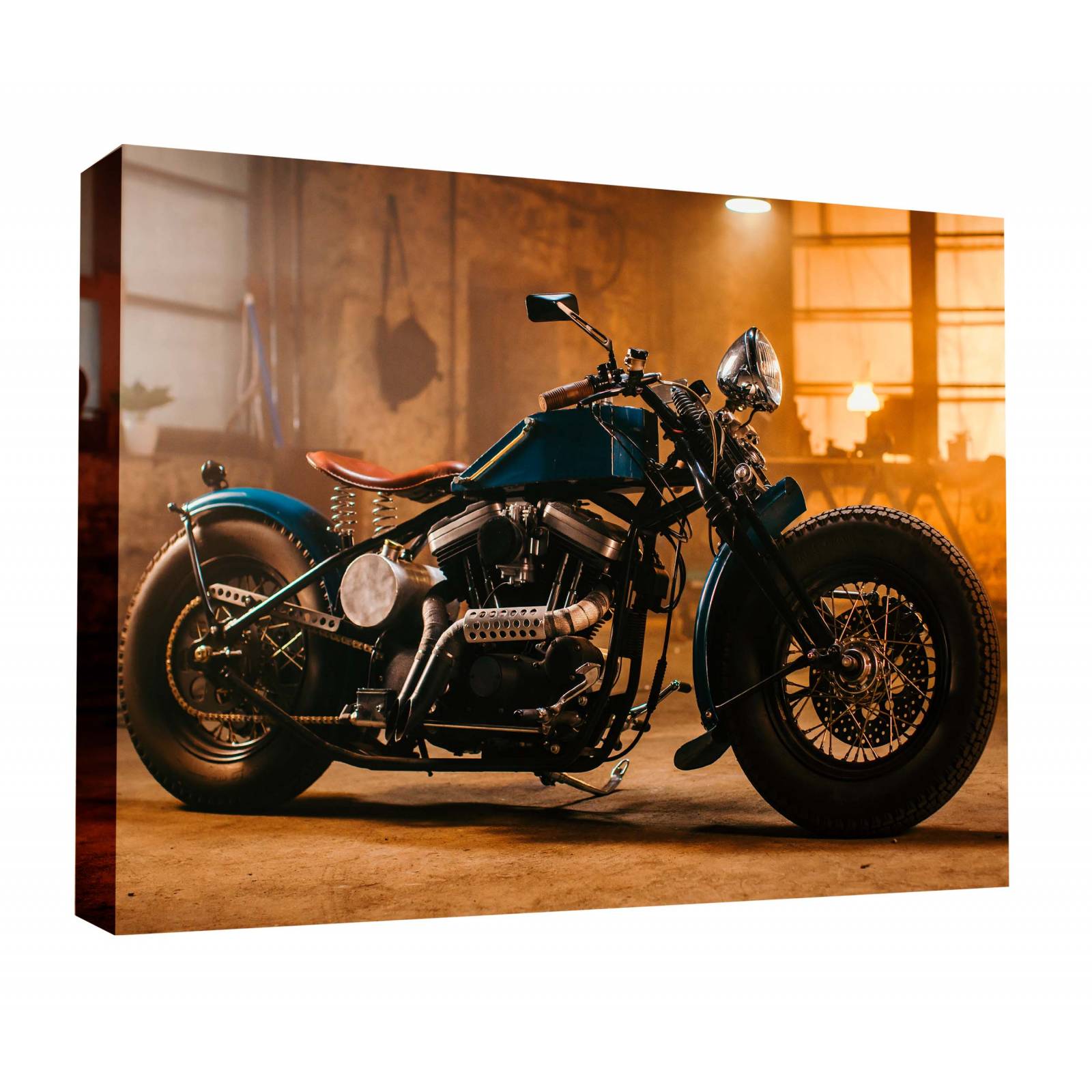 Cuadro Decorativo Canvas Motocicleta clásica 75x50