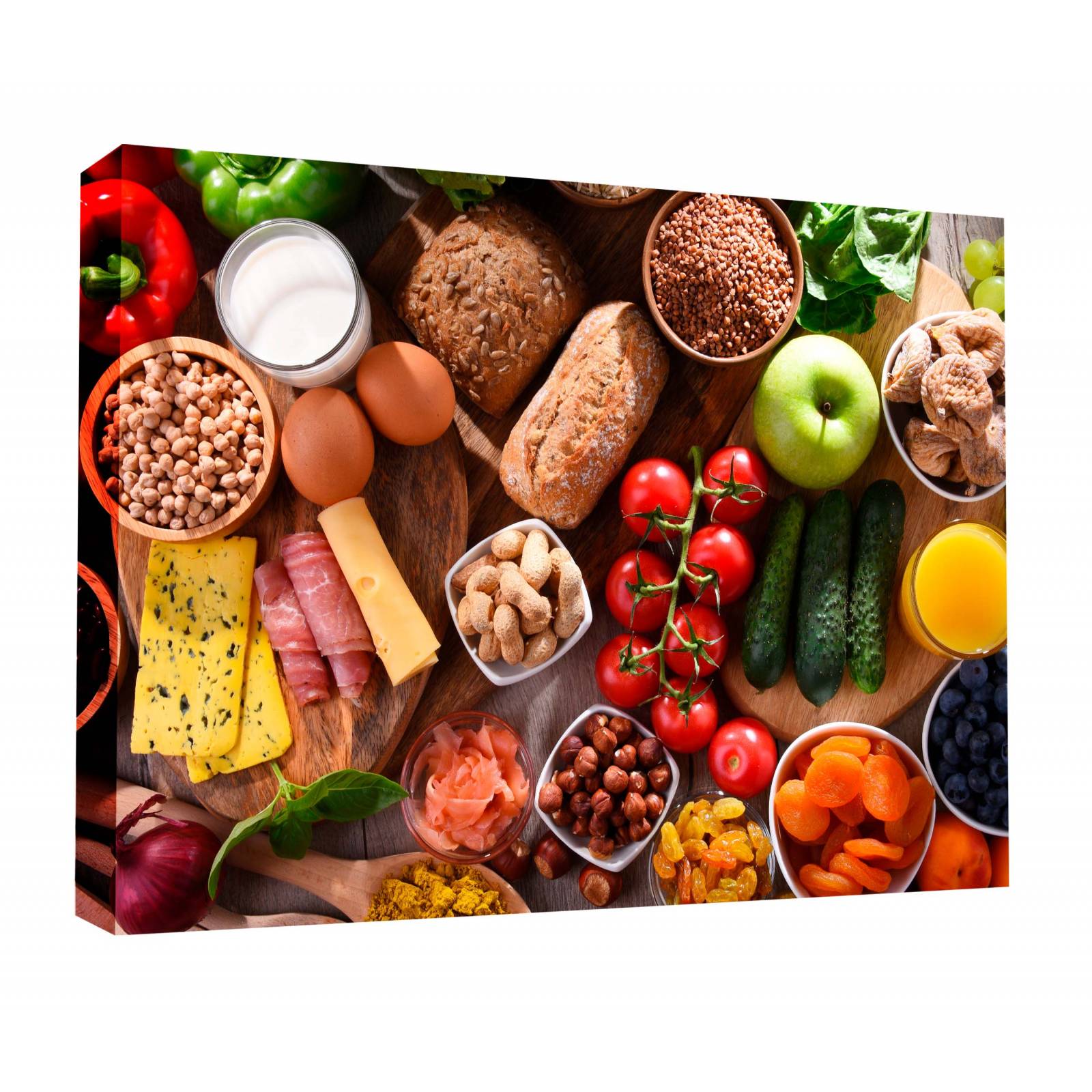 Cuadro Decorativo Canvas Alimentos Orgánicos 45x30