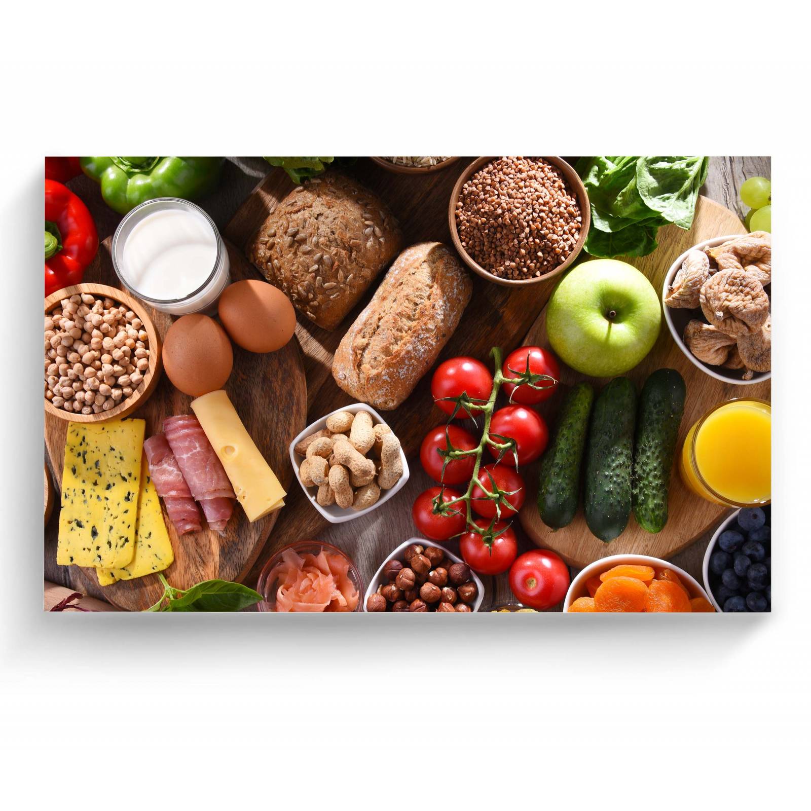 Cuadro Decorativo Canvas Alimentos Orgánicos 45x30