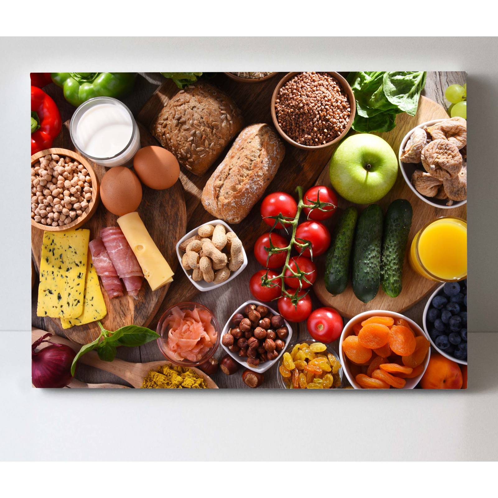 Cuadro Decorativo Canvas Alimentos Orgánicos 45x30