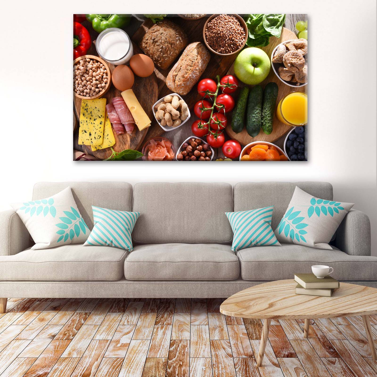 Cuadro Decorativo Canvas Alimentos Orgánicos 45x30