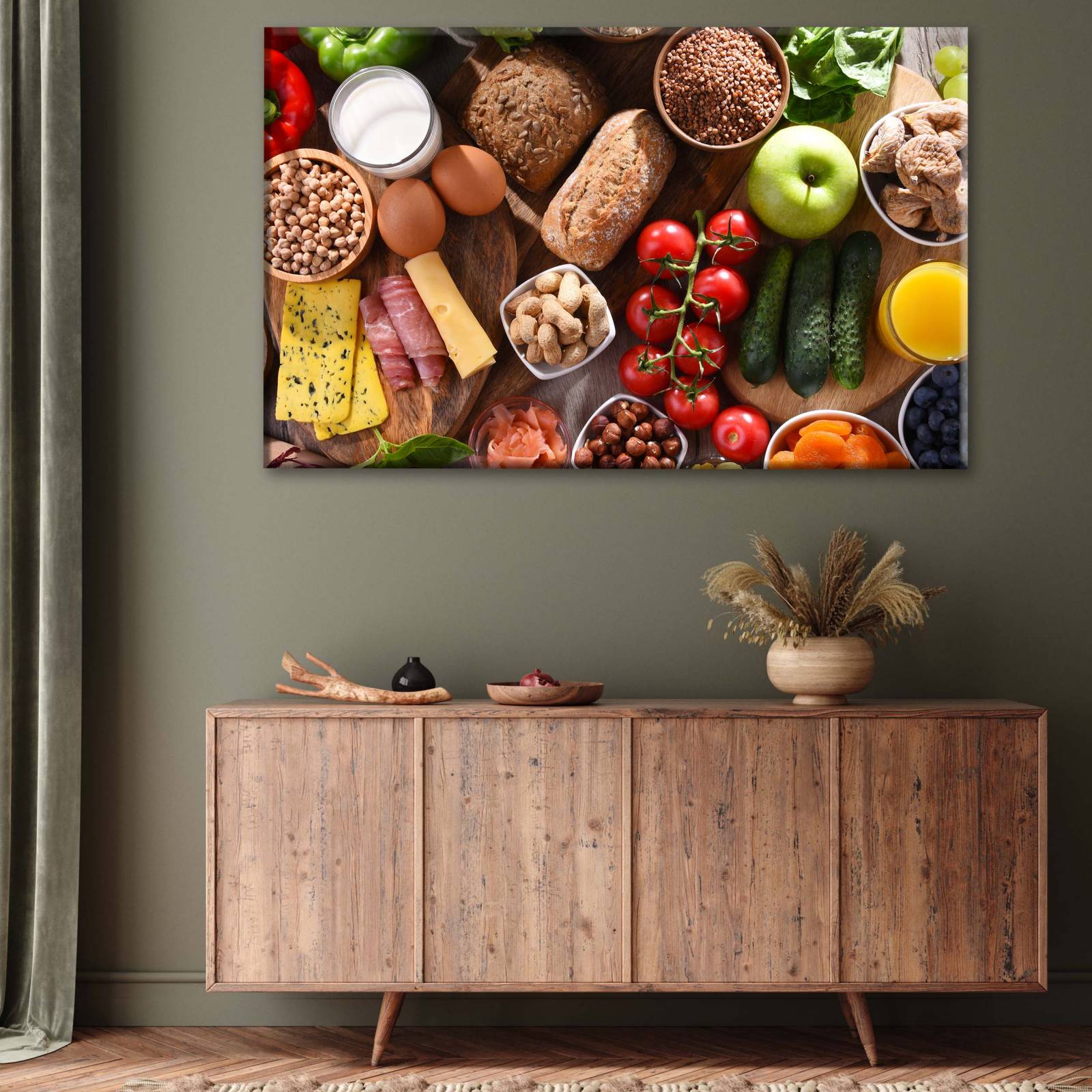 Cuadro Decorativo Canvas Alimentos Orgánicos 45x30