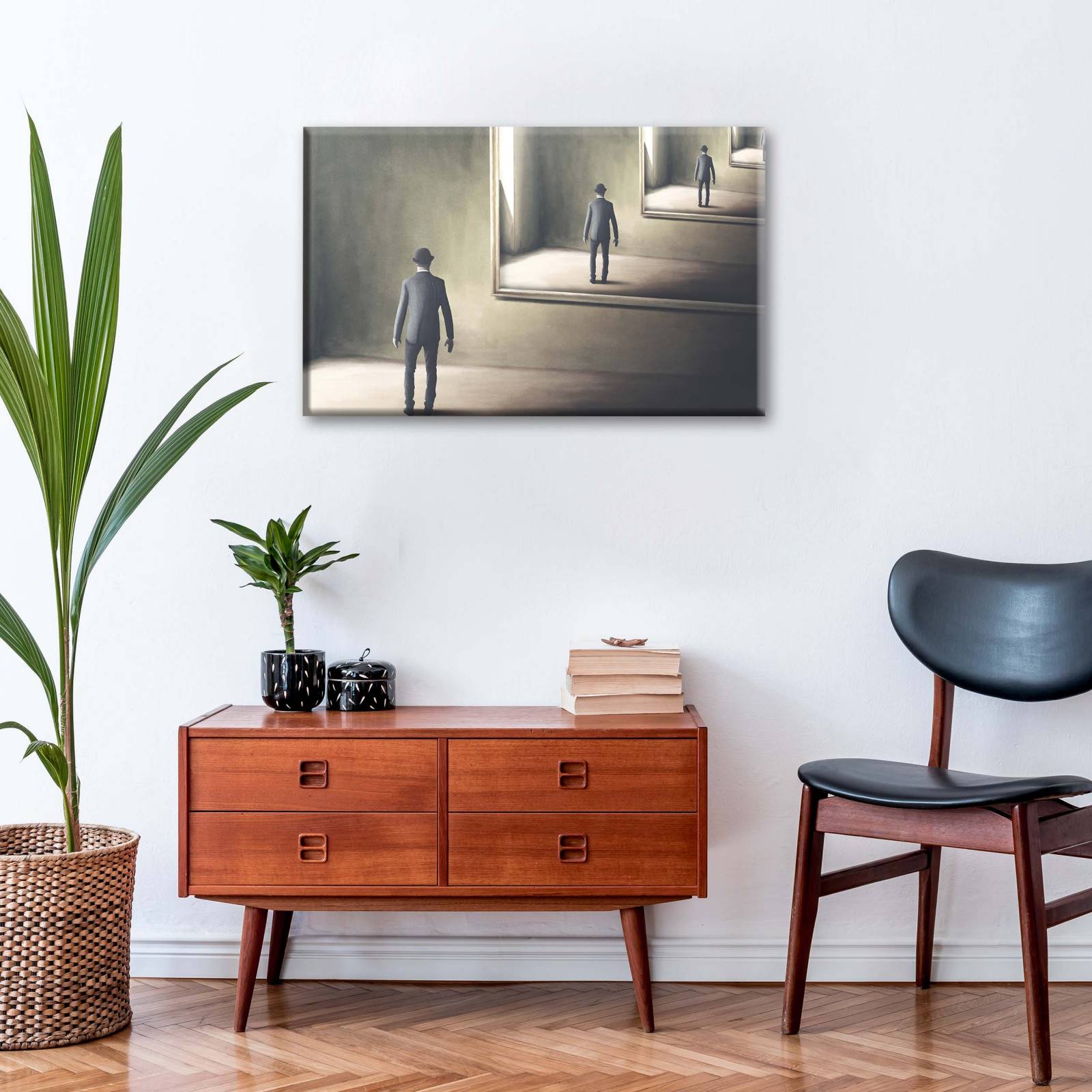 Cuadro Decorativo Canvas Reflejo de hombre 150x100