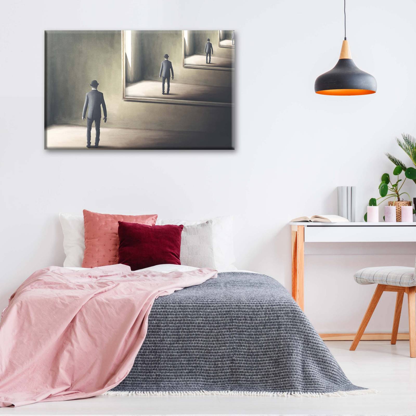 Cuadro Decorativo Canvas Reflejo de hombre 150x100