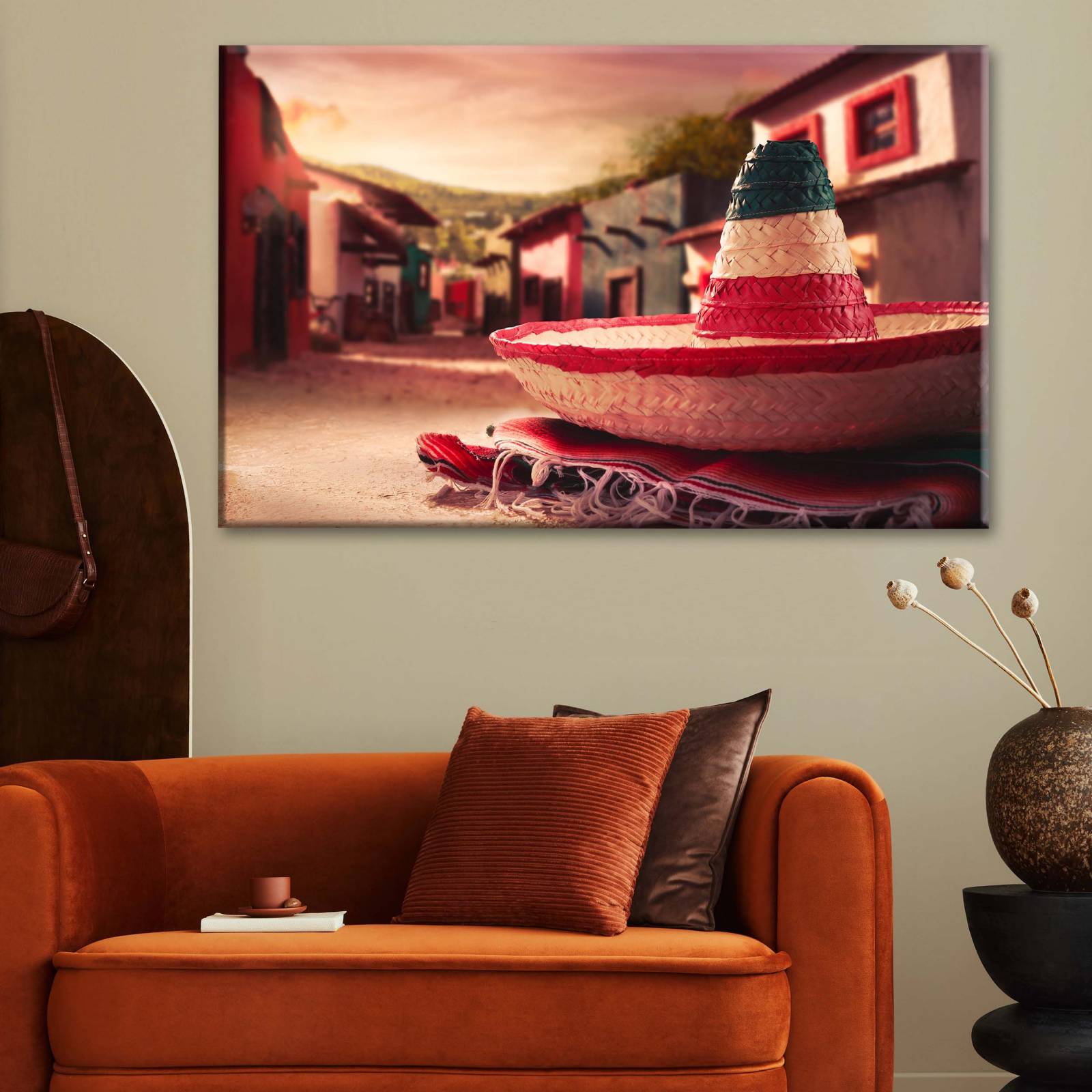 Cuadro Decorativo Canvas Sombrero mexicano 180x120