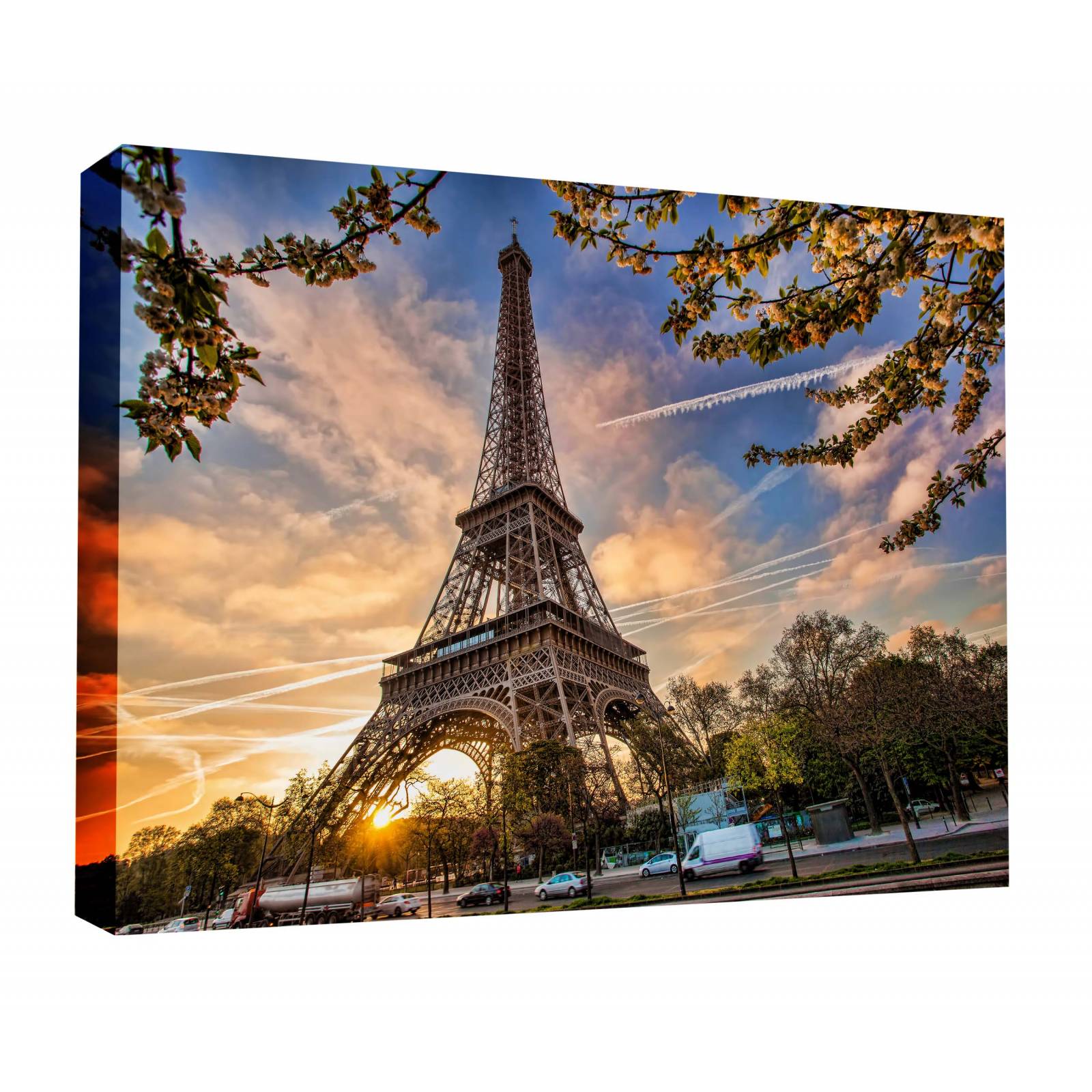 Cuadro Decorativo Canvas Torre Eiffel al atardecer 135x90