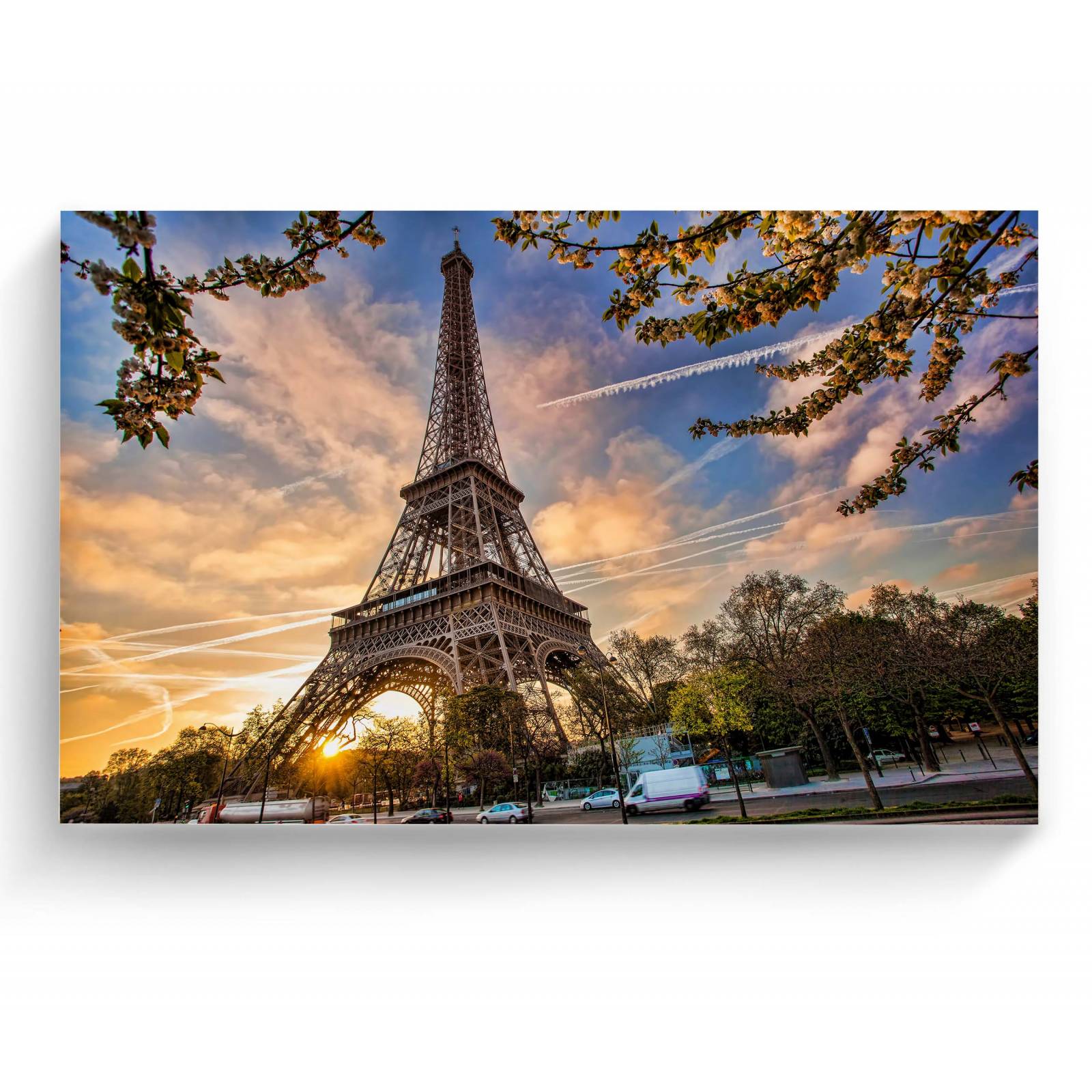 Cuadro Decorativo Canvas Torre Eiffel al atardecer 135x90