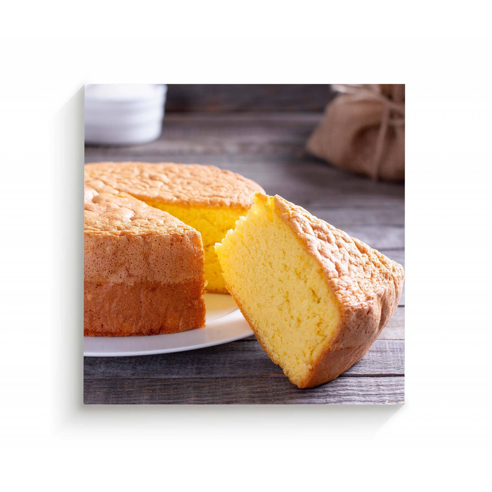 Cuadro Decorativo Canvas Pan casero 100x100