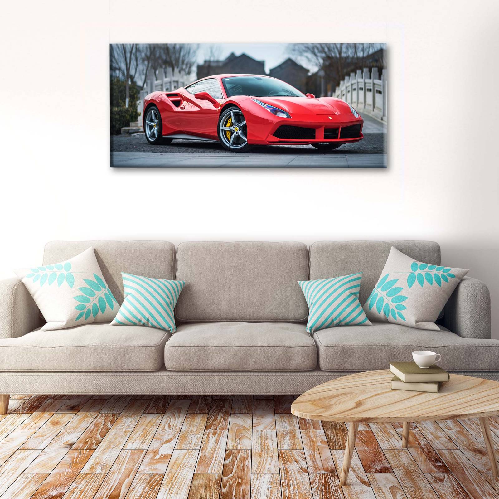 Cuadro Decorativo Canvas Ferrari 488 GTB 160x80