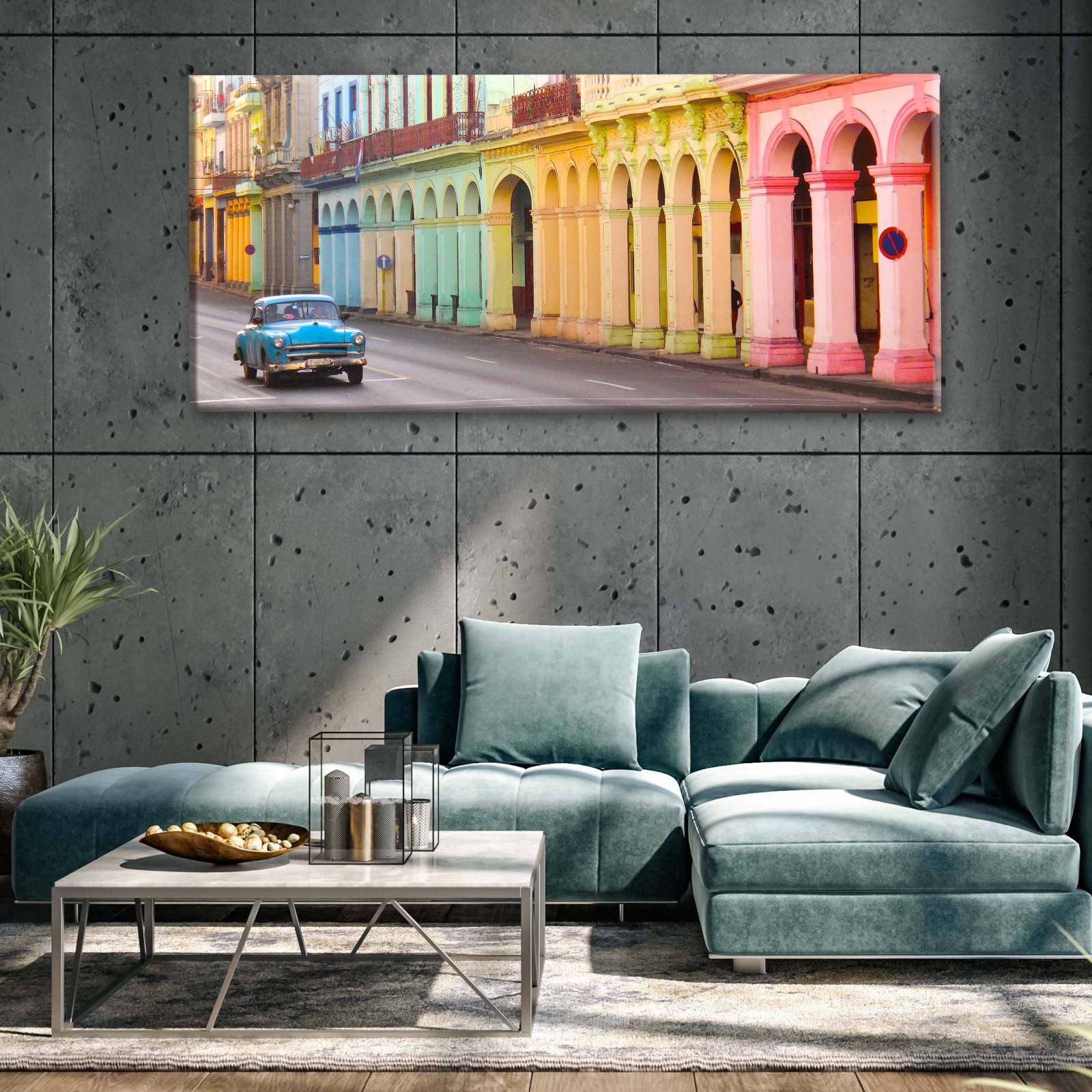 Cuadro Decorativo Canvas Fotografía La Habana Cuba 100x50