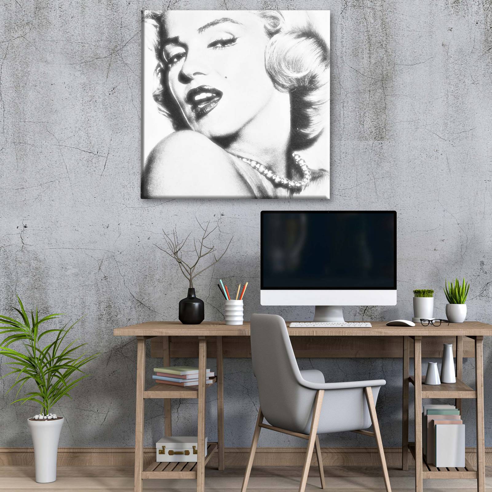 Cuadro Decorativo Canvas Marilyn Monroe Pop Art 70x70