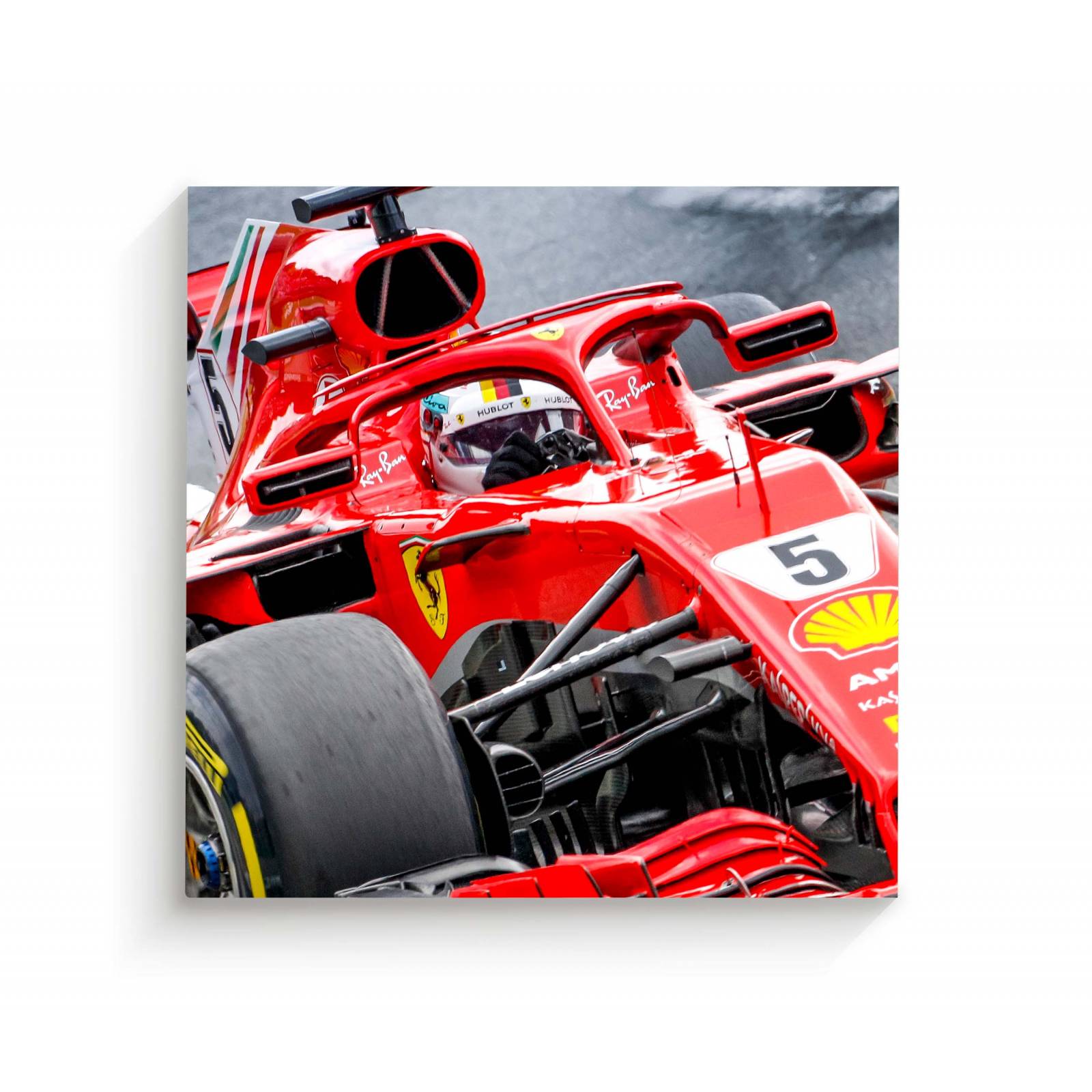 Cuadro Decorativo Canvas F1 Ferrari Grand Prix 100x100
