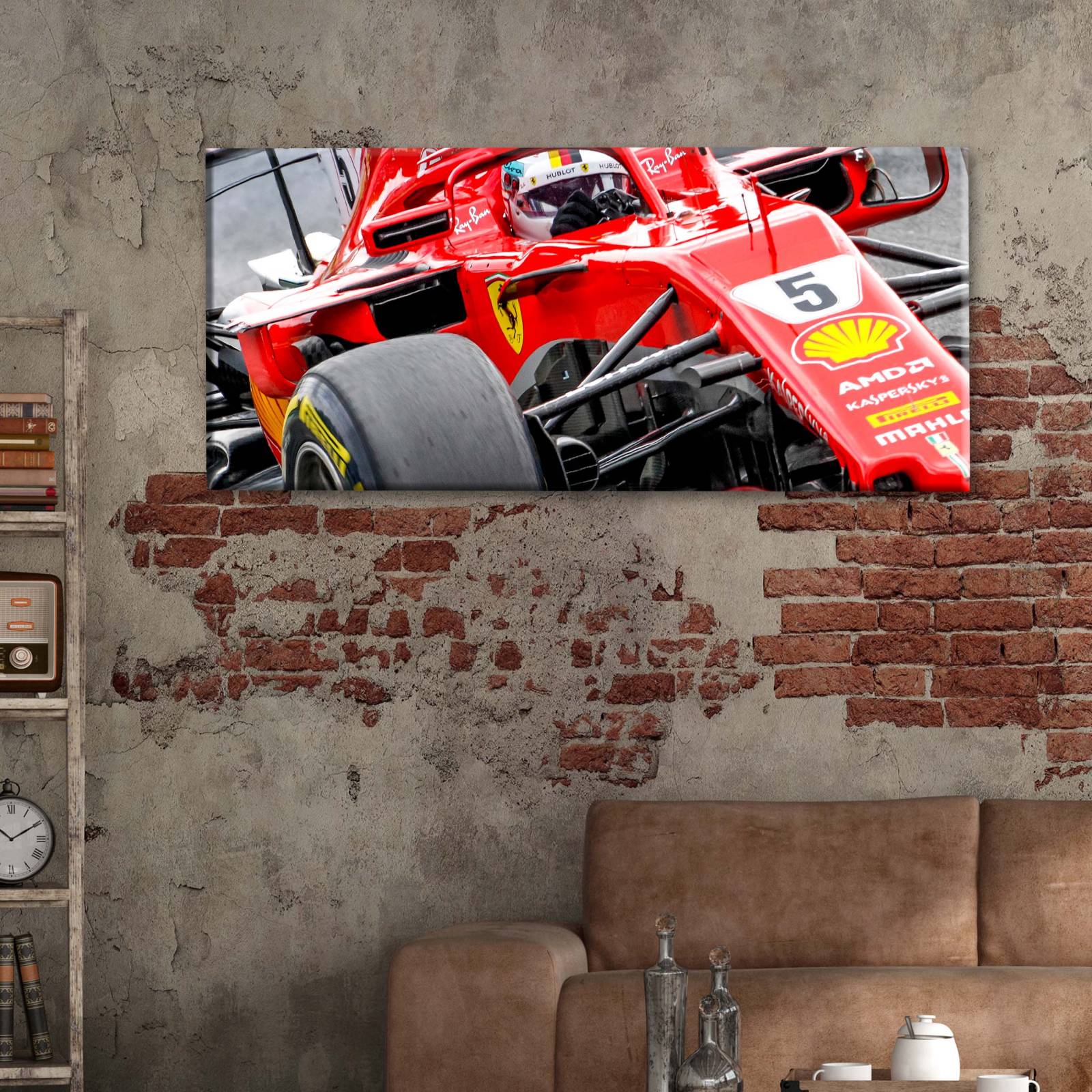 Cuadro Decorativo Canvas F1 Ferrari Grand Prix 160x80