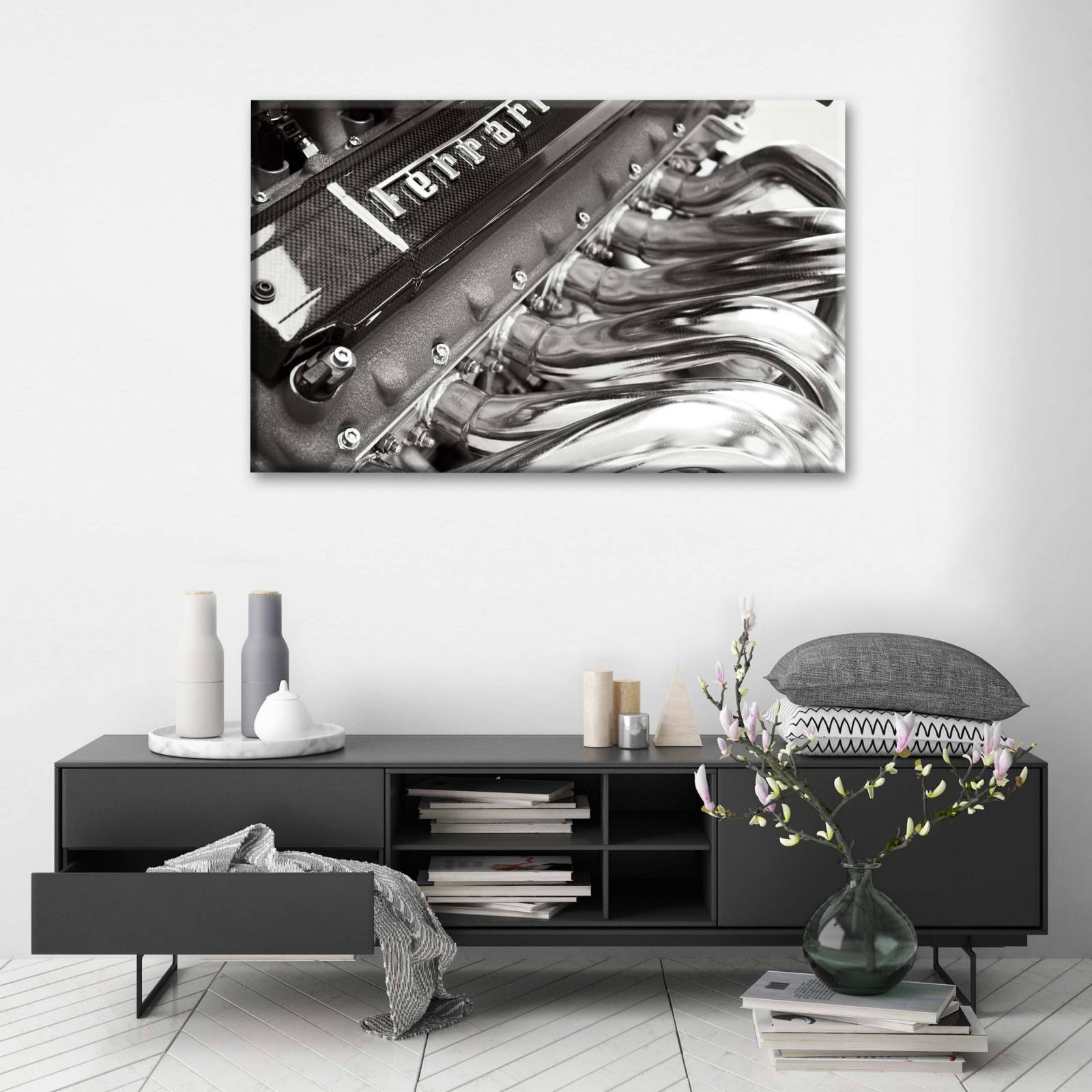 Cuadro Decorativo Canvas Motor Ferrari Enzo 75x50
