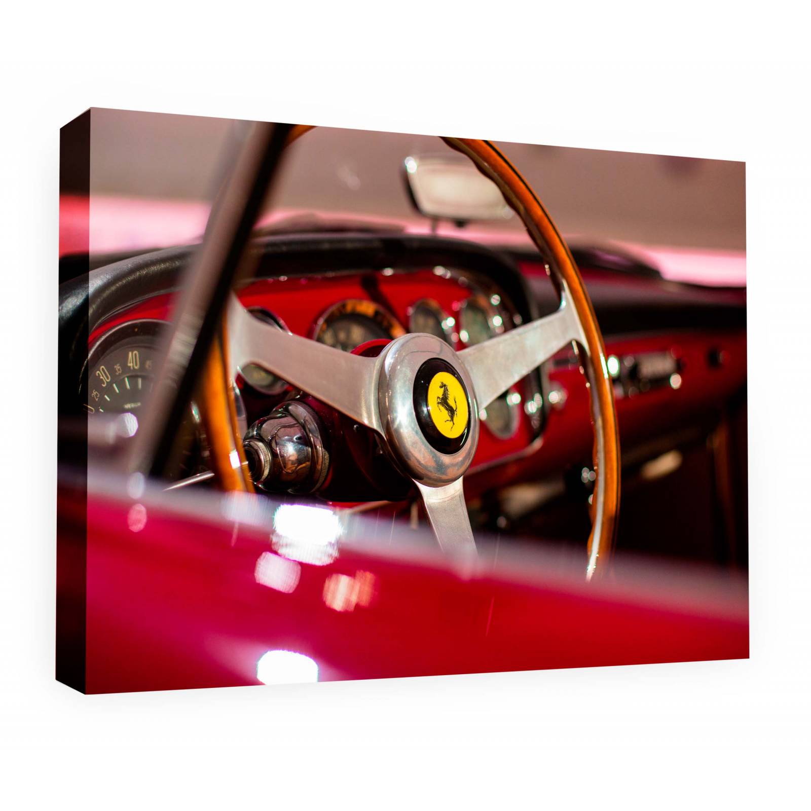 Cuadro Decorativo Canvas Tablero Ferrari clásico 45x30
